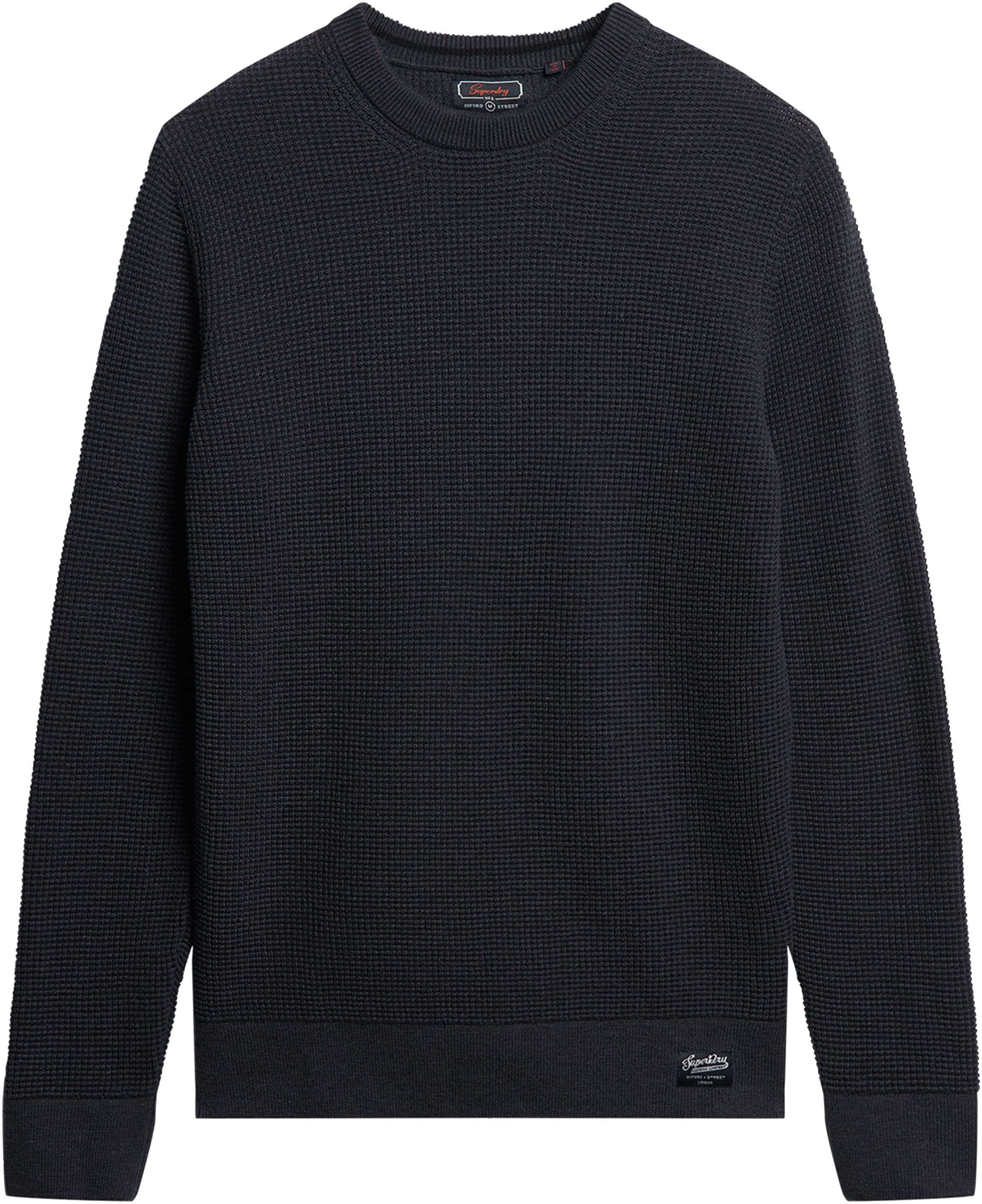 Superdry Strickpullover »TEXTURED CREW KNIT JUMPER«, mit strukturiertem Waffelstrickmuster