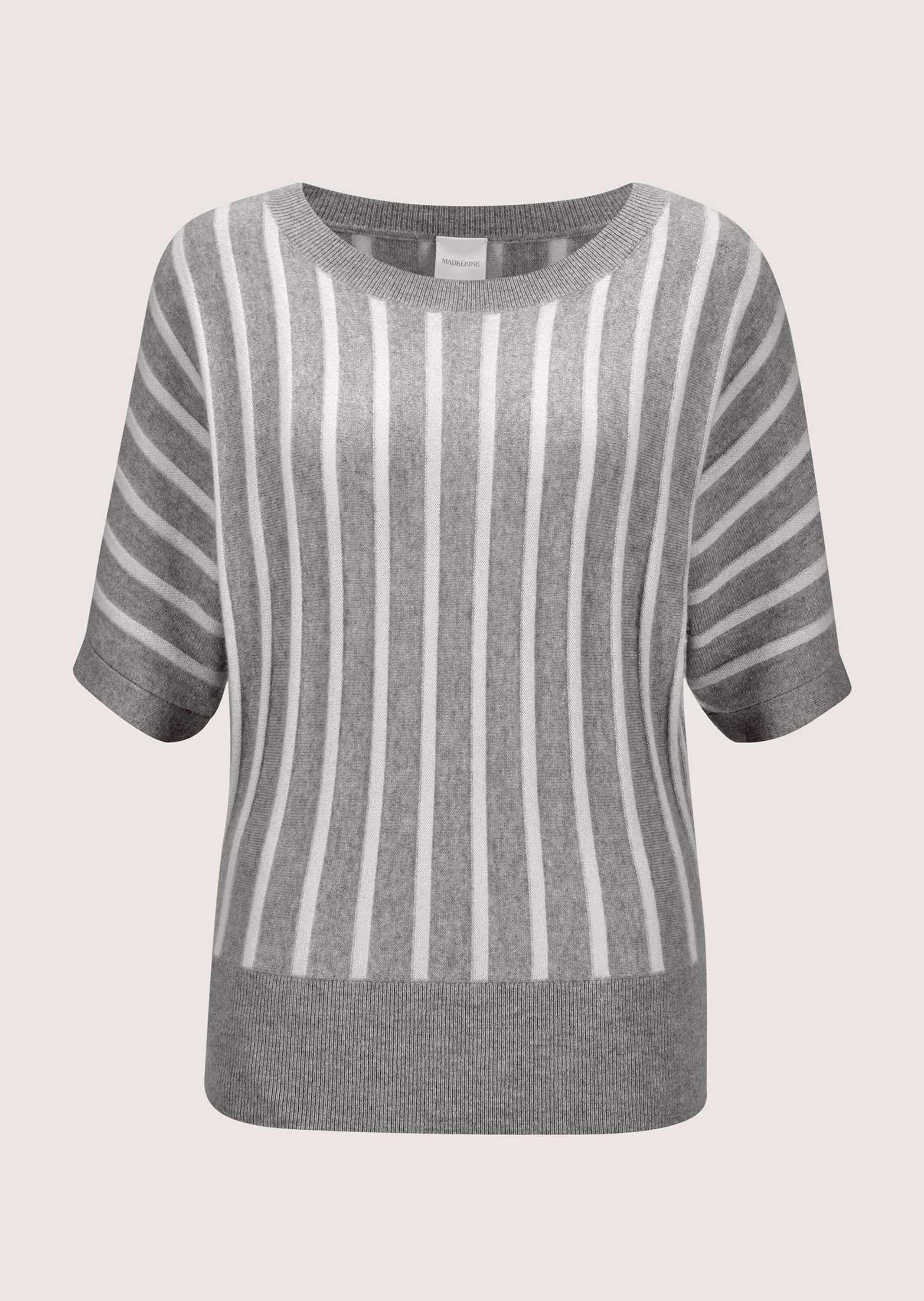 MADELEINE Longpullover "Pullover Sommerlicher Pullover mit Streifen"