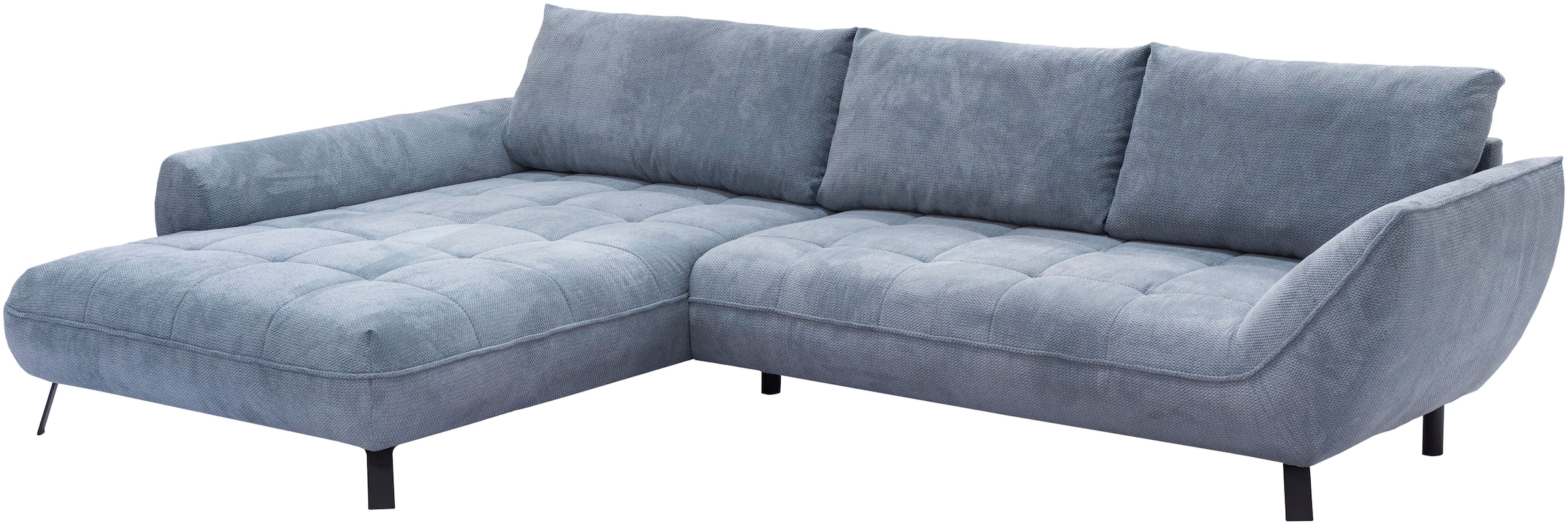 exxpo - sofa fashion Ecksofa »Biarritz modern und elegantes Mega Sofa mit tollem Sitzkomfort, L-Form«, XXL– Longchair Ecke in hochwertiger Verarbeitung, Stellmaße 324x203cm