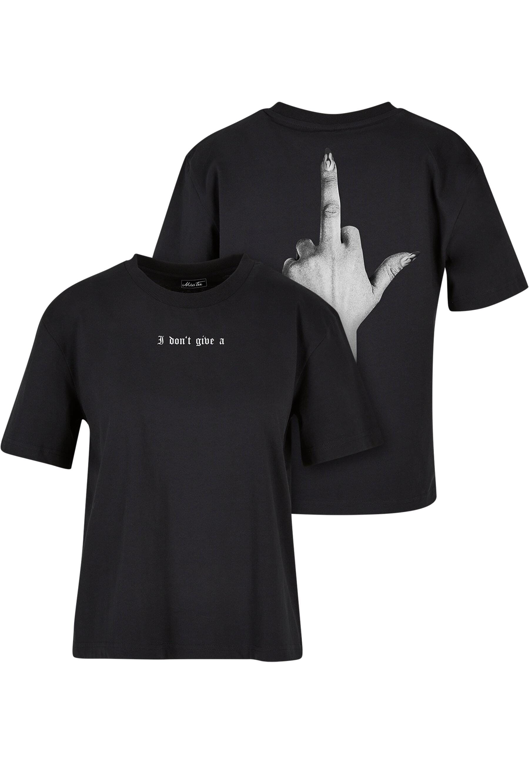 Miss Tee Kurzarmshirt »Miss Tee Damen I Don't Give A F Tee«, (1 tlg.)