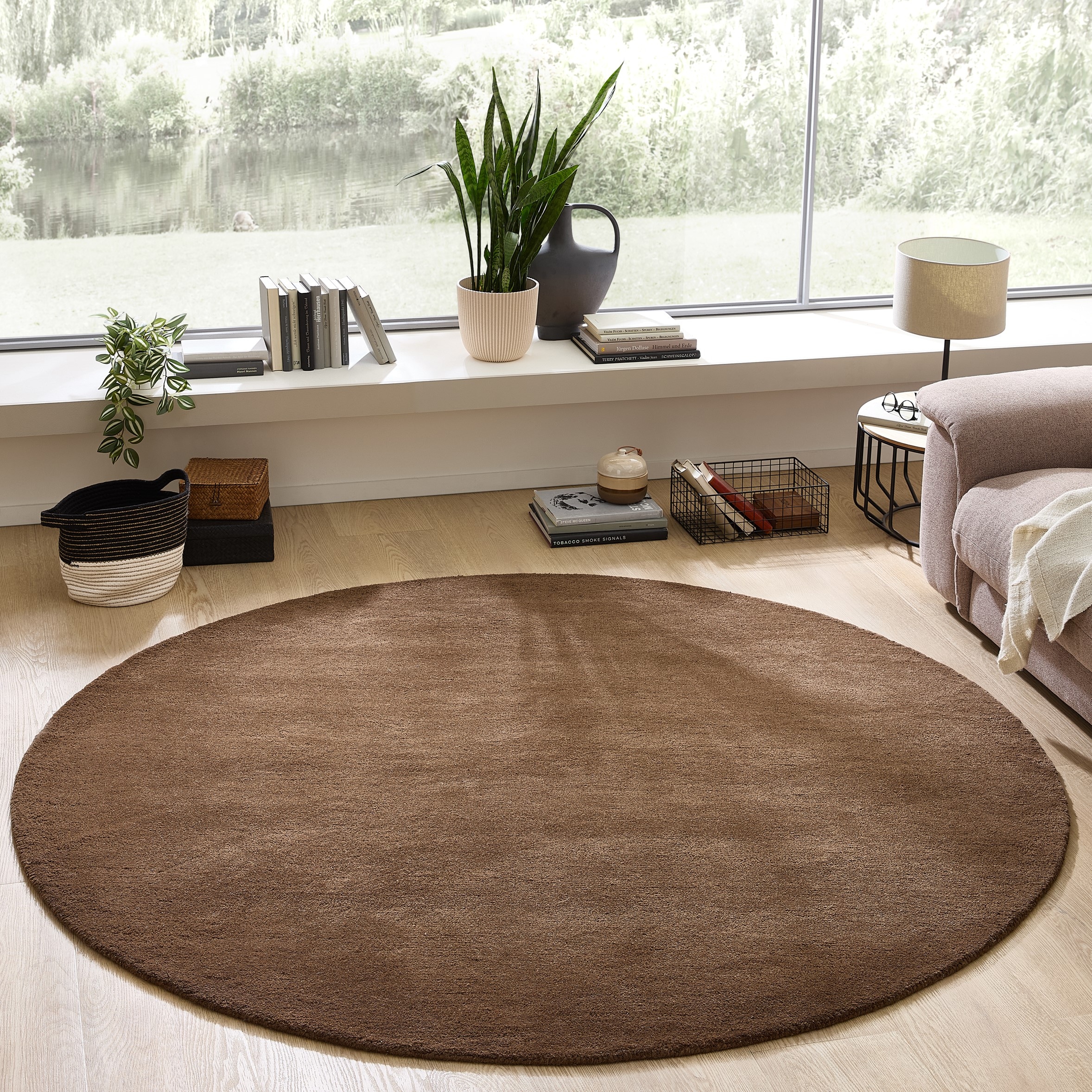 my home Wollteppich "Gabbo Natur, Handgefertigt, Teppich, reine Wolle, meli günstig online kaufen