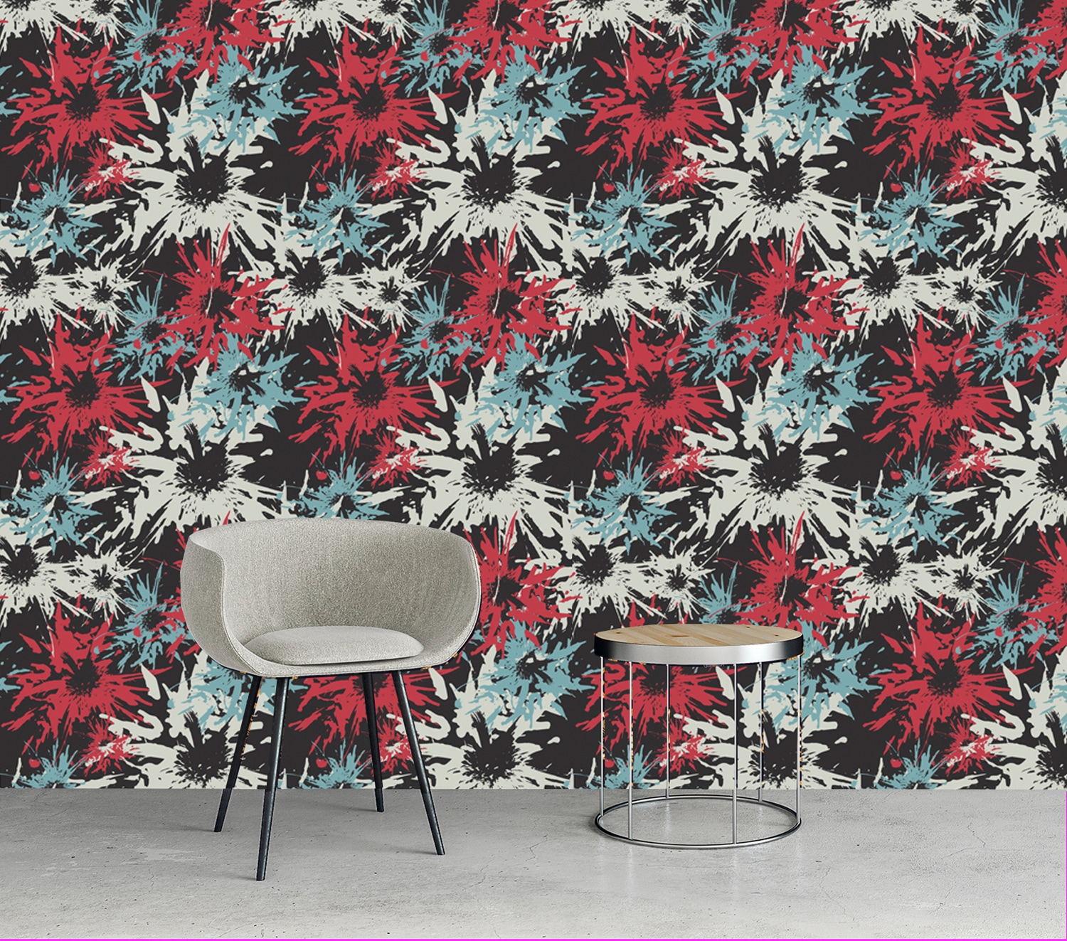 queence Vinyltapete »Ferenc« Farbverlauf | abstrakt | bedruckt | gemustert glatt 90x250cm, selbstklebend, kinderleichte Anbringung, , Sticker