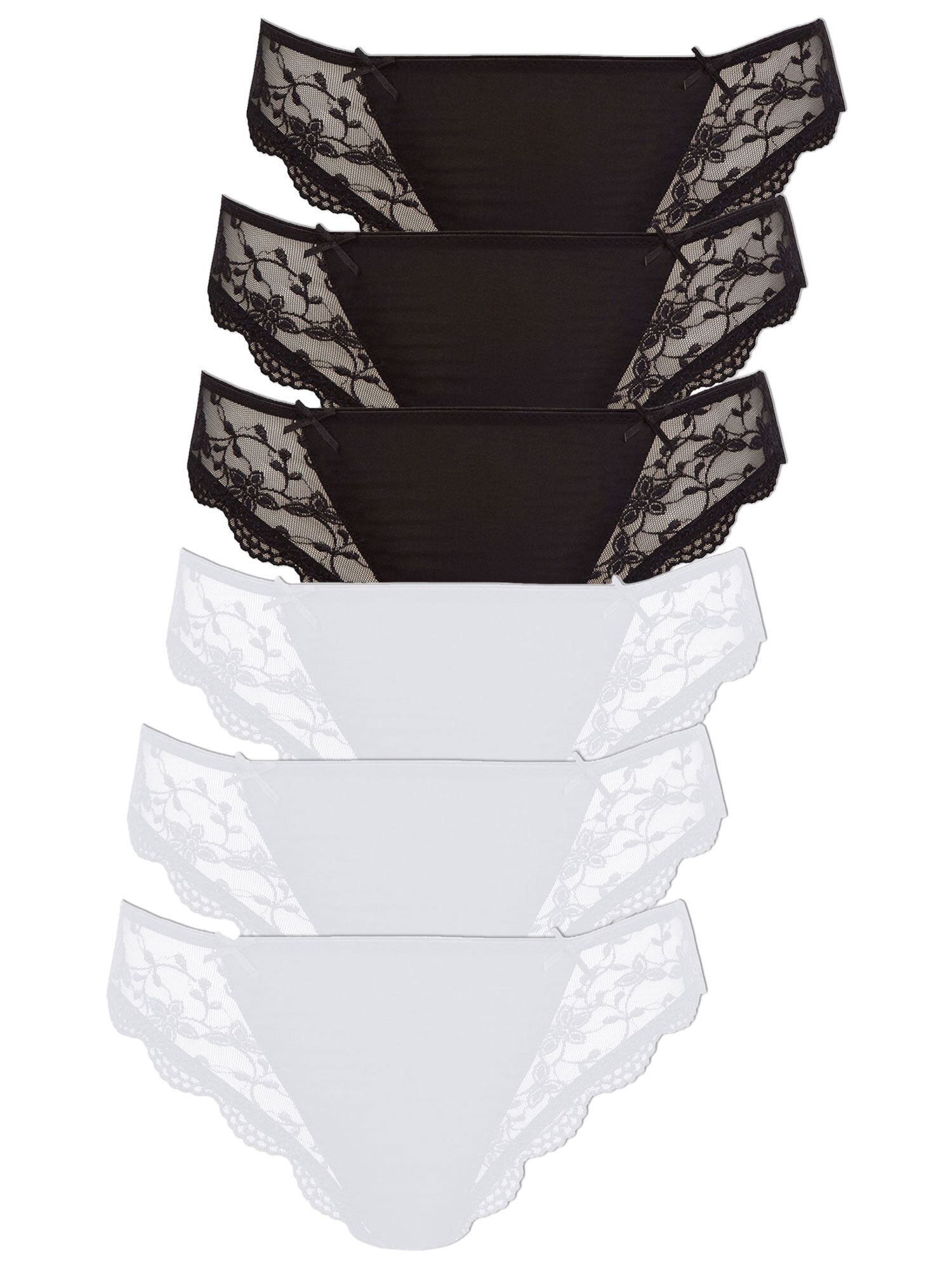 Nina Von C. String "6er Pack String Silver Edition"