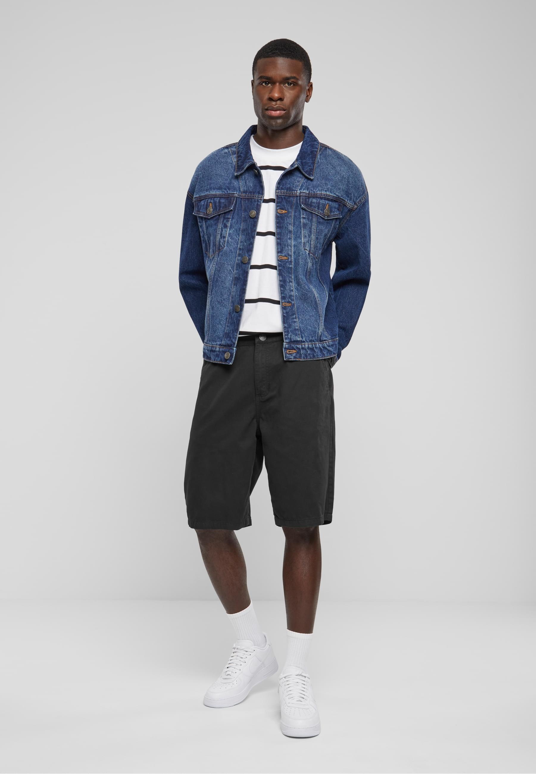 URBAN CLASSICS Jeansjacke »Urban Classics Herren Heavy Ounce Boxy Denim Jacket«, (1 St.), ohne Kapuze