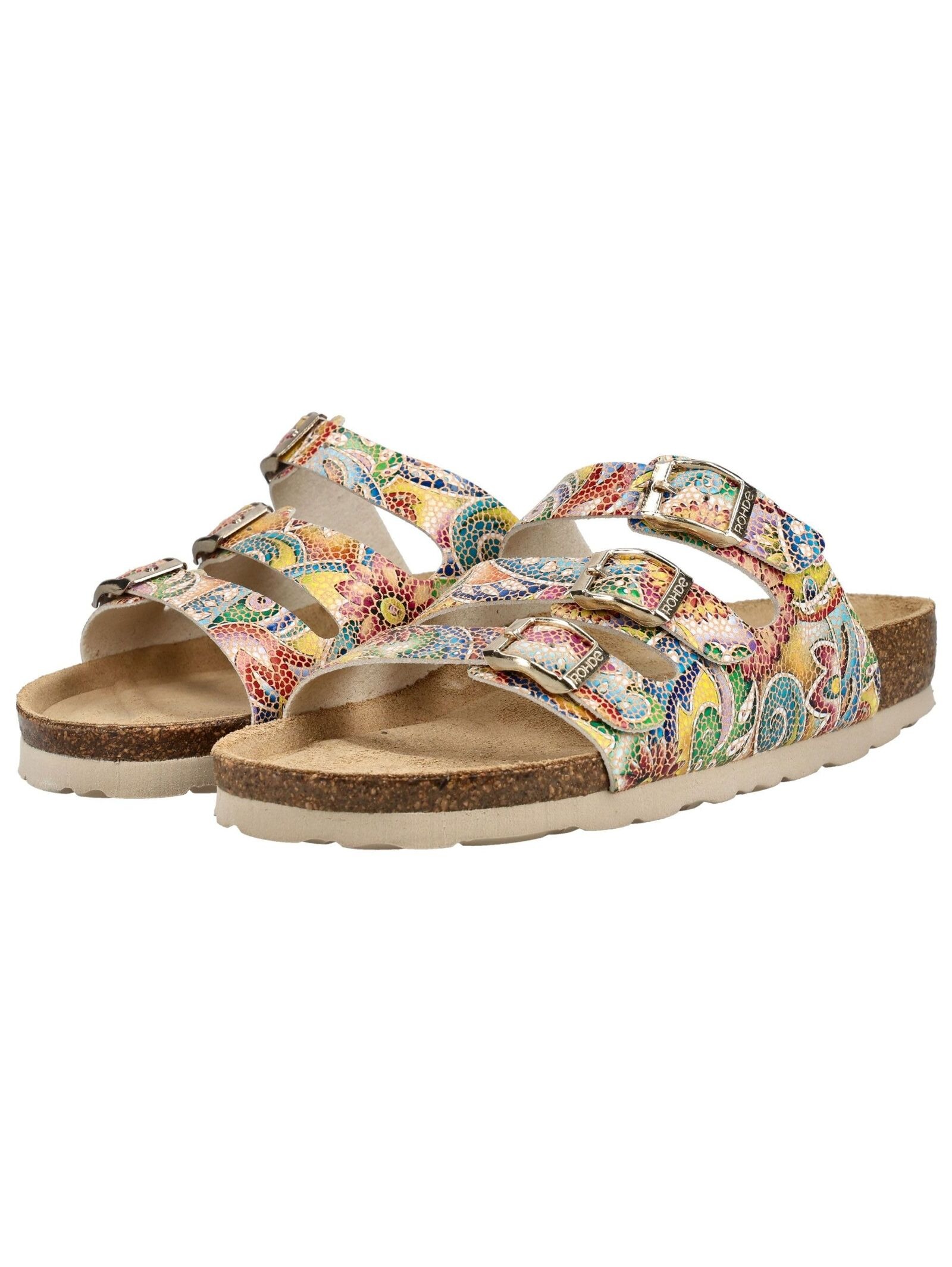 Rohde Alba Pantolette Beige Multicolor 38 3