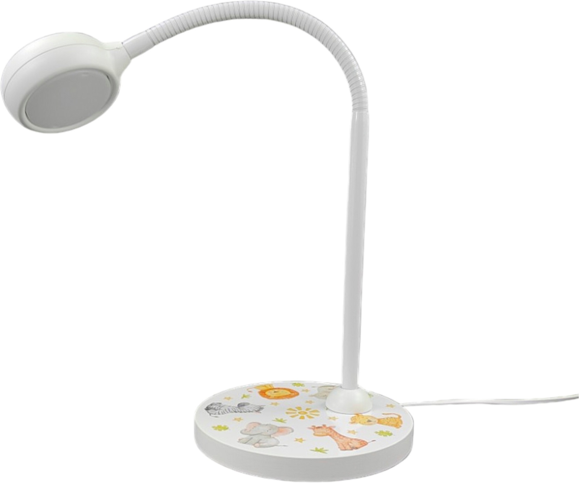 niermann Schreibtischlampe »Kinderlampe mit Motiv "Little Safari", Kinderzimmer« GX53 1 Stk. flexibel verstellbarer Leuchtenarm, Made in Germany