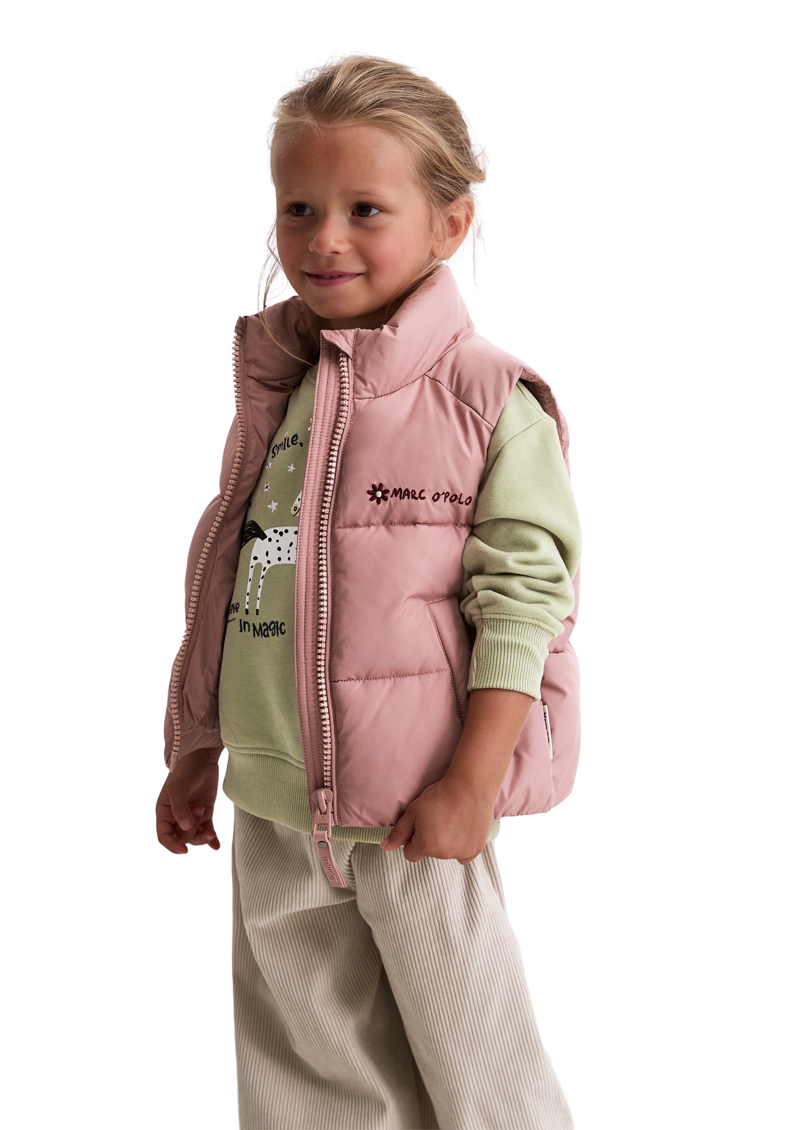 Marc O'Polo Outdoorjacke »aus recyceltem Polyester«, ohne Kapuze