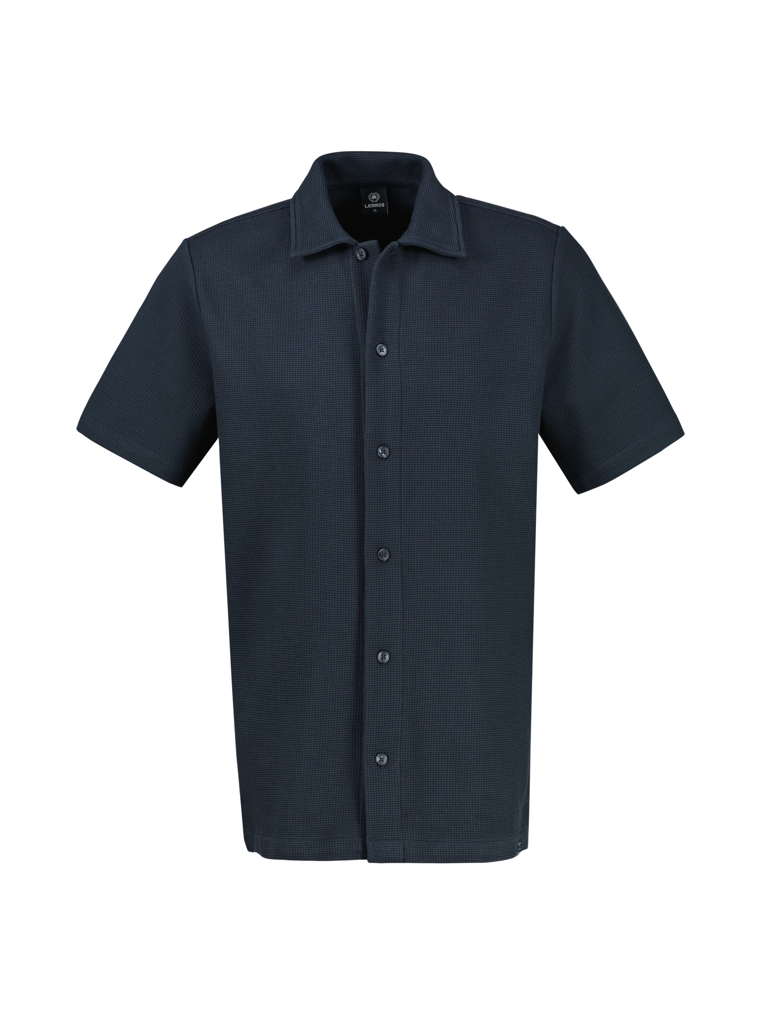 LERROS Poloshirt »Poloshirt mit durchgehender Knopfleiste, unifarben«