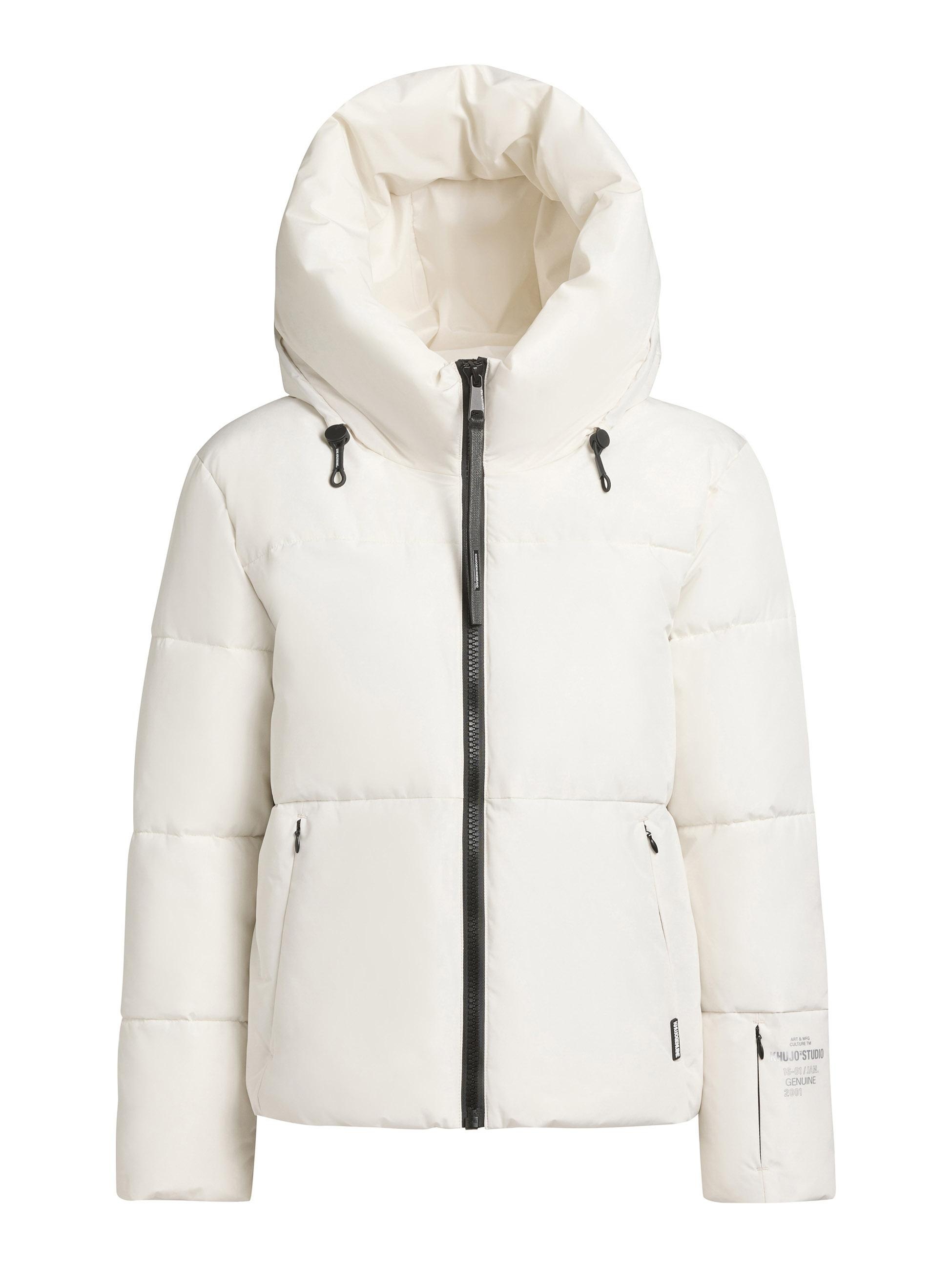 khujo Outdoorjacke »Audrey Matt«, mit Kapuze, Warme Winterjacke mit verstellbarer Kapuze