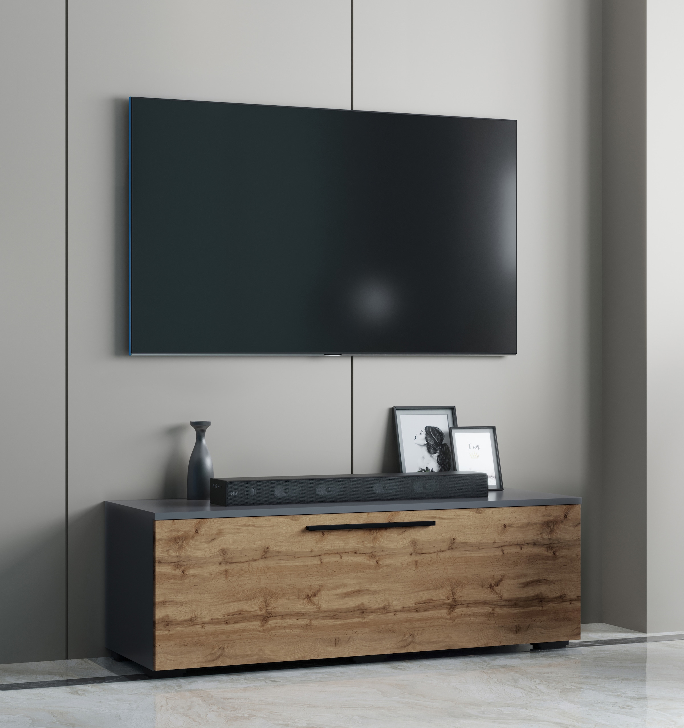 VCM TV-Board »Holz TV Lowboard Möbel Fernsehschrank Arila M«, (VCM Arila)
