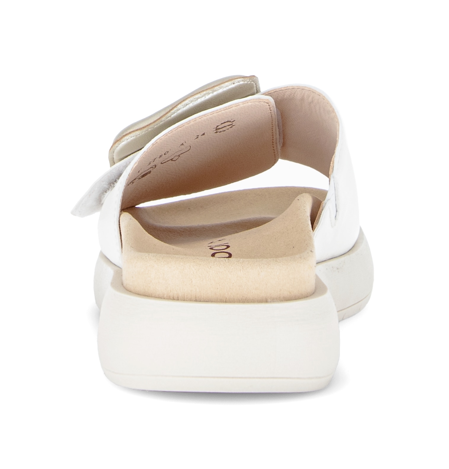 Gabor Pantolette  Plateau, Schlupfschuh, Sommerschuh mit großer Zierschnalle
