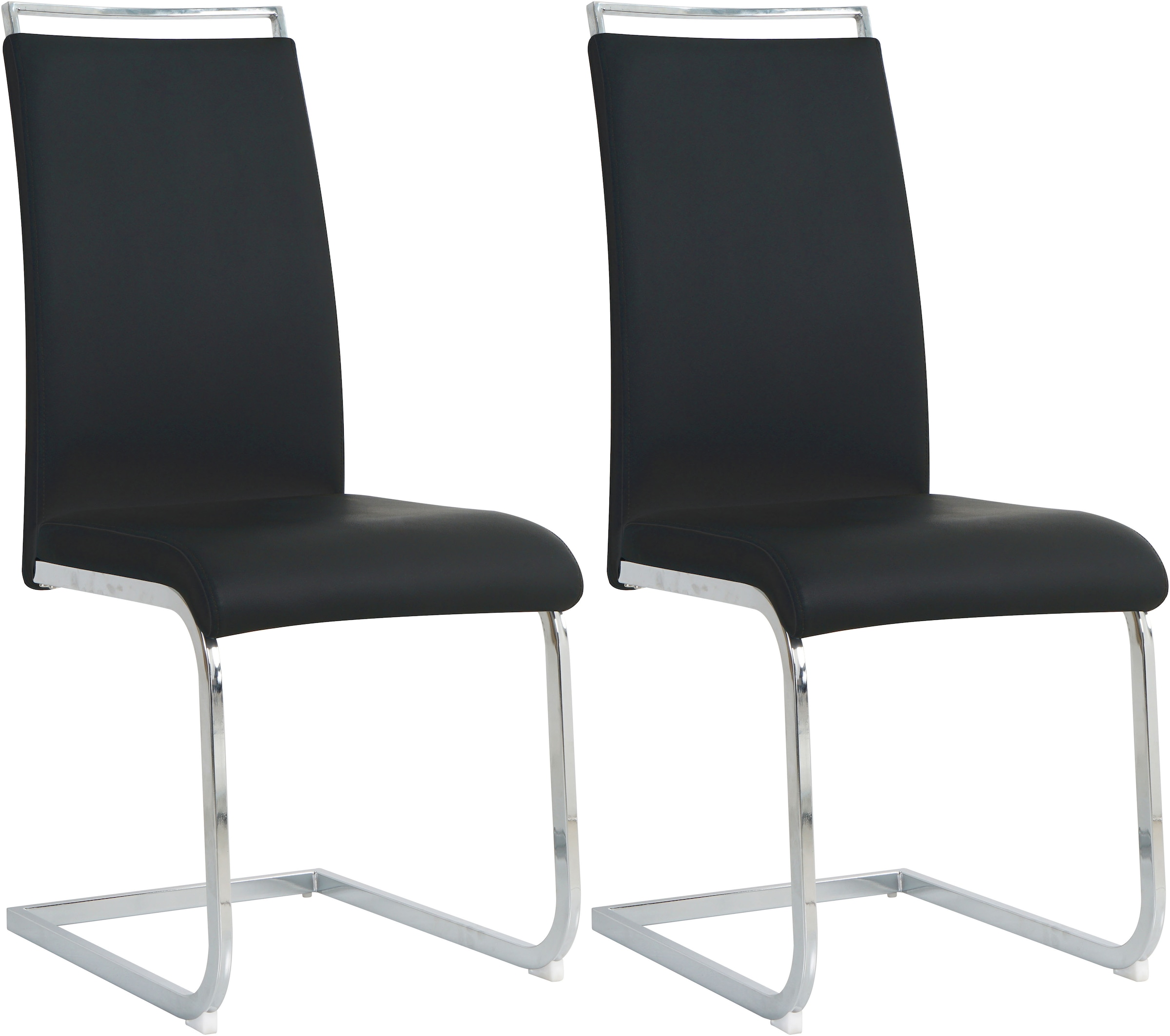 INOSIGN Freischwinger, (Set), 2 St., Kunstleder, mit Wellenunterfederung günstig online kaufen