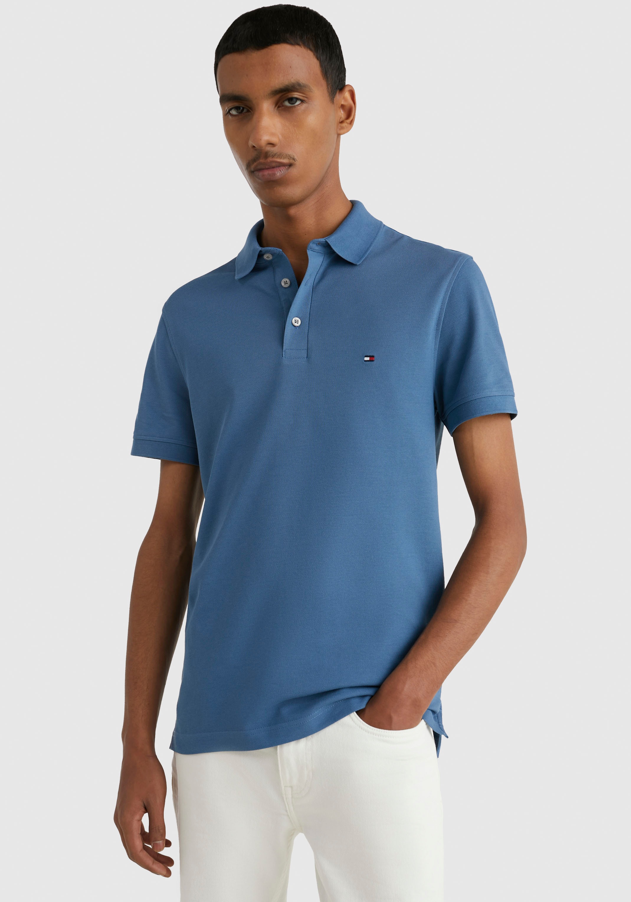 Tommy Hilfiger Poloshirt »1985 SLIM POLO«, aus leicht strukturiertem Piqué-Material kaufen