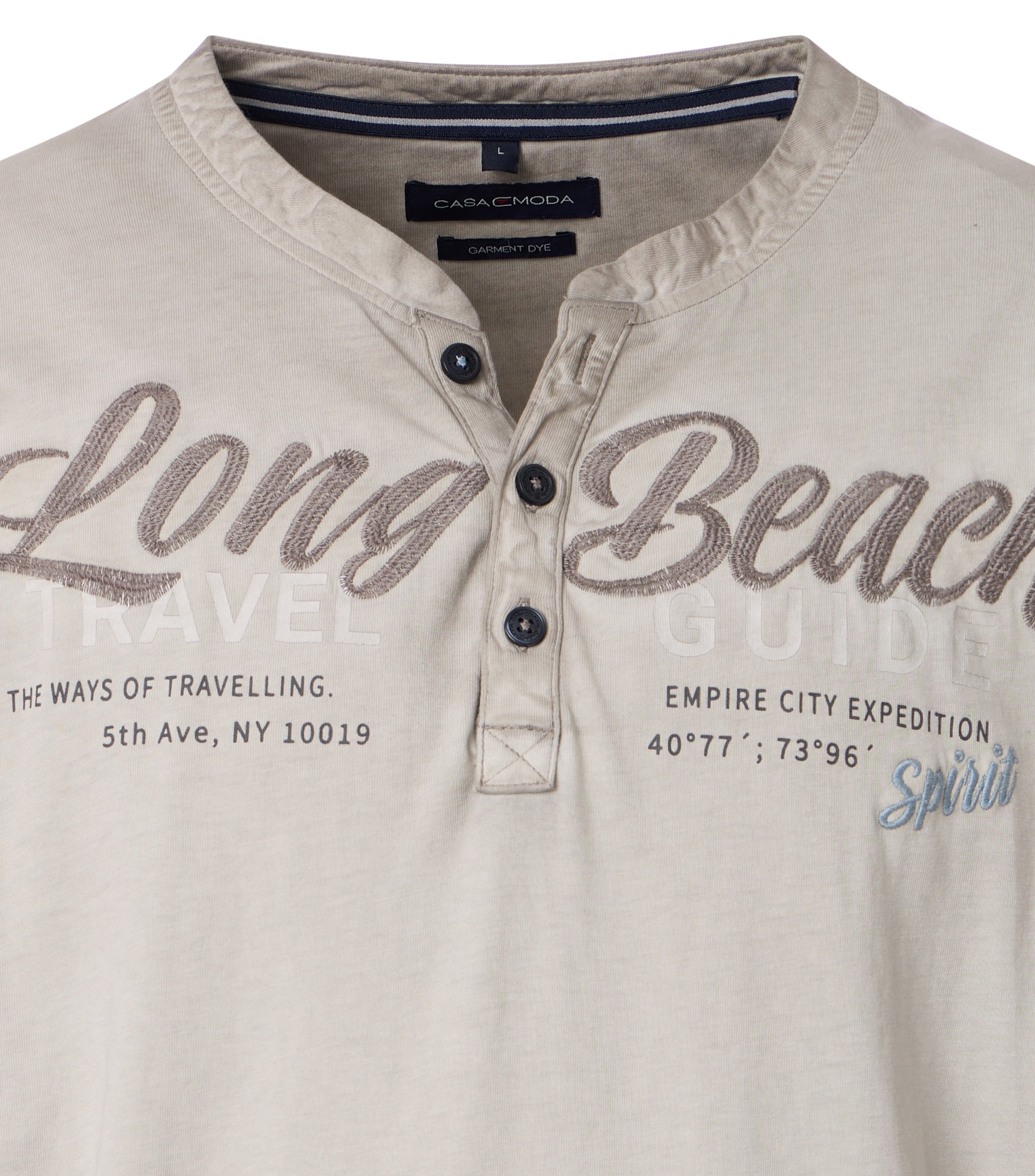 Thumbnail - CASAMODA Henleyshirt "CASAMODA Henley uni"