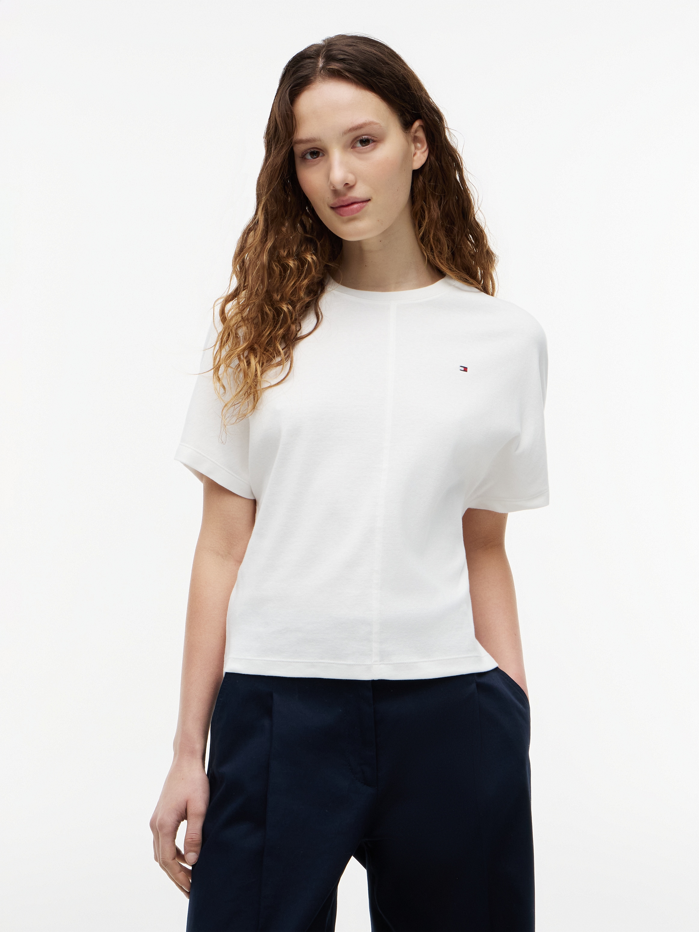Tommy Hilfiger 3/4-Arm-Shirt "CODY REG BATWING C-NK SS TEE" Baumwolle, 3/4 Ärmel