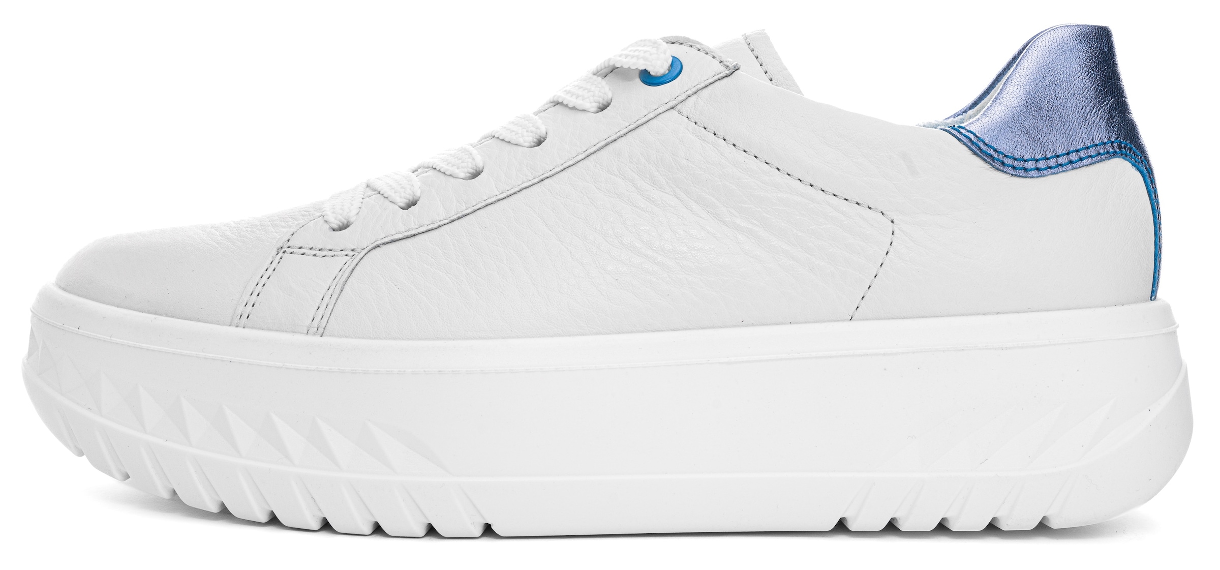 Ara Plateausneaker »MONACO«, Plateausneaker, Schnürschuh im Metallic Look, H-Weite