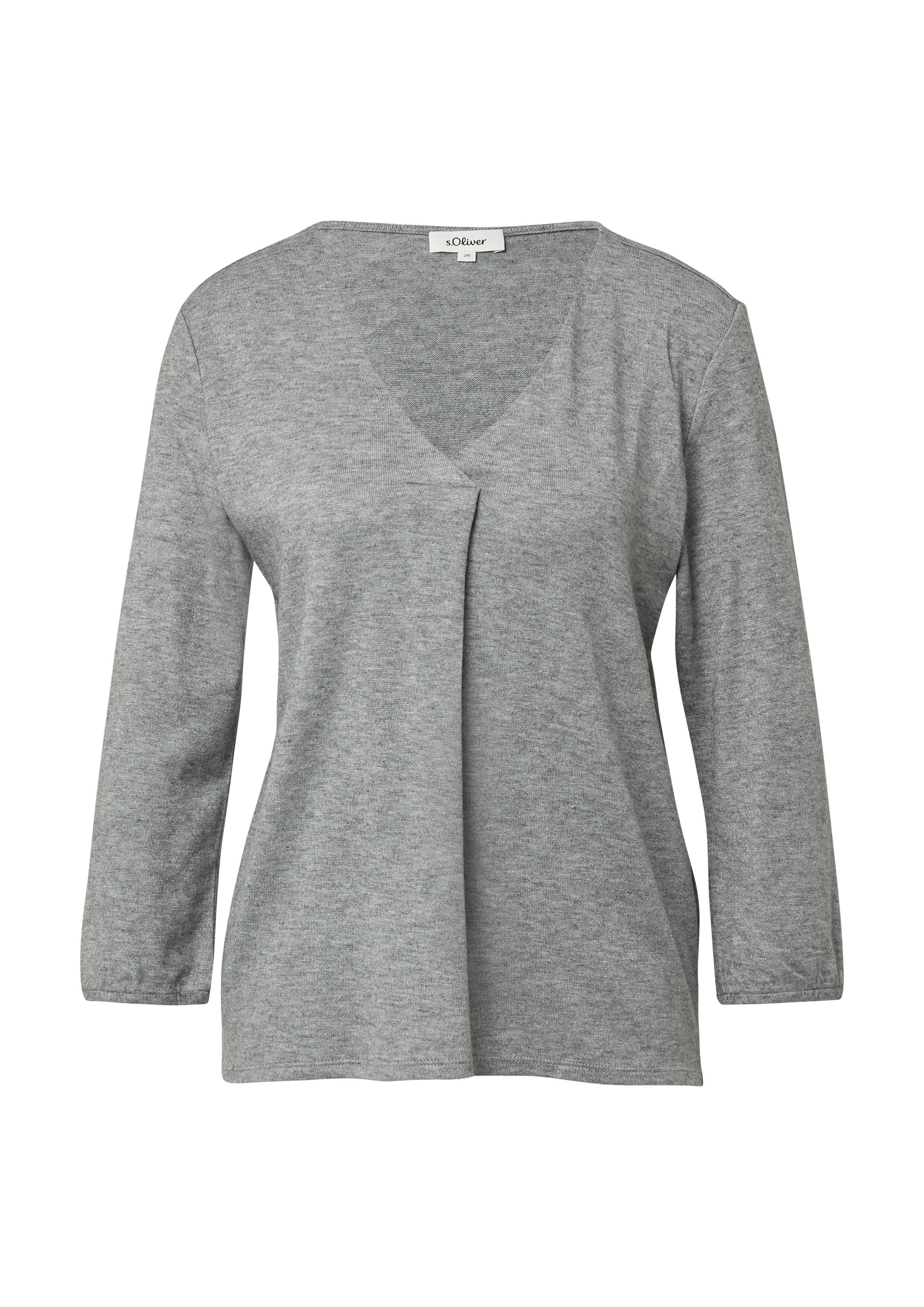 Thumbnail - s.Oliver 3/4-Arm-Shirt mit V-Ausschnitt