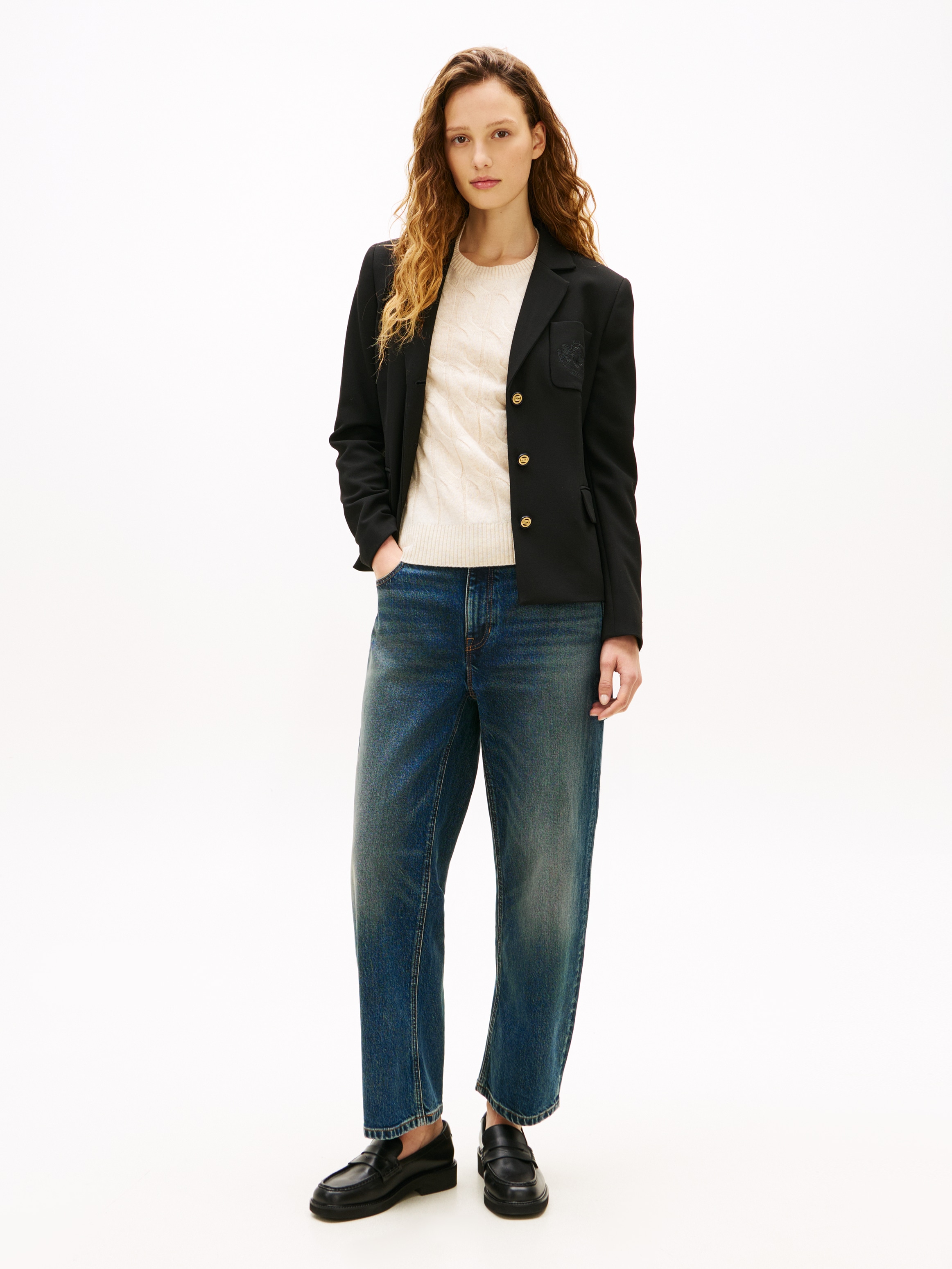 Tommy Hilfiger Kurzblazer »PUNTO TONAL CREST SLIM BLAZER«