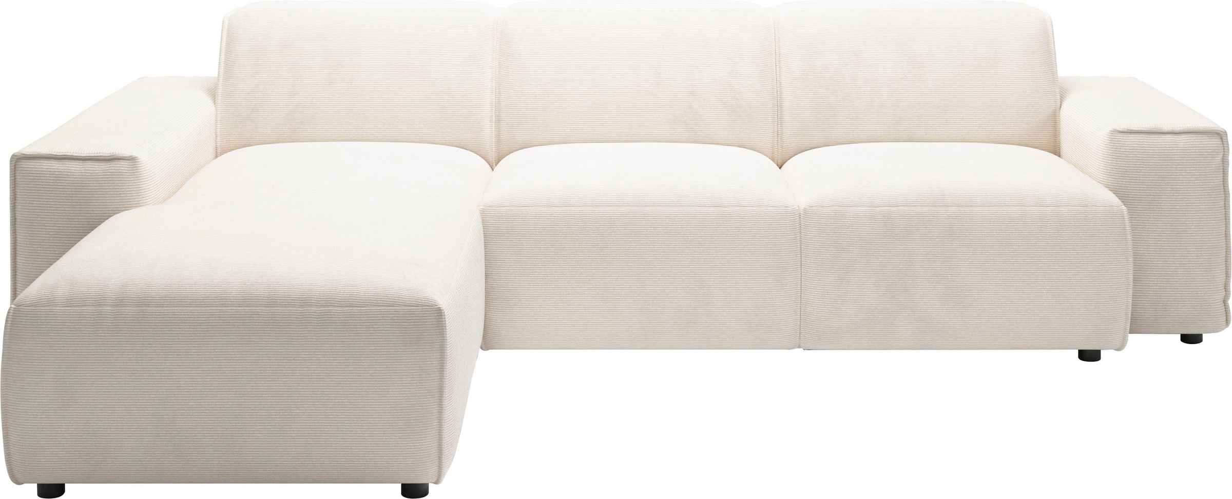 andas Ecksofa »Glimminge L-Form auch in Breitcord, Feincord + Easy care-Bezug,«, Breite 264, Zierkissen