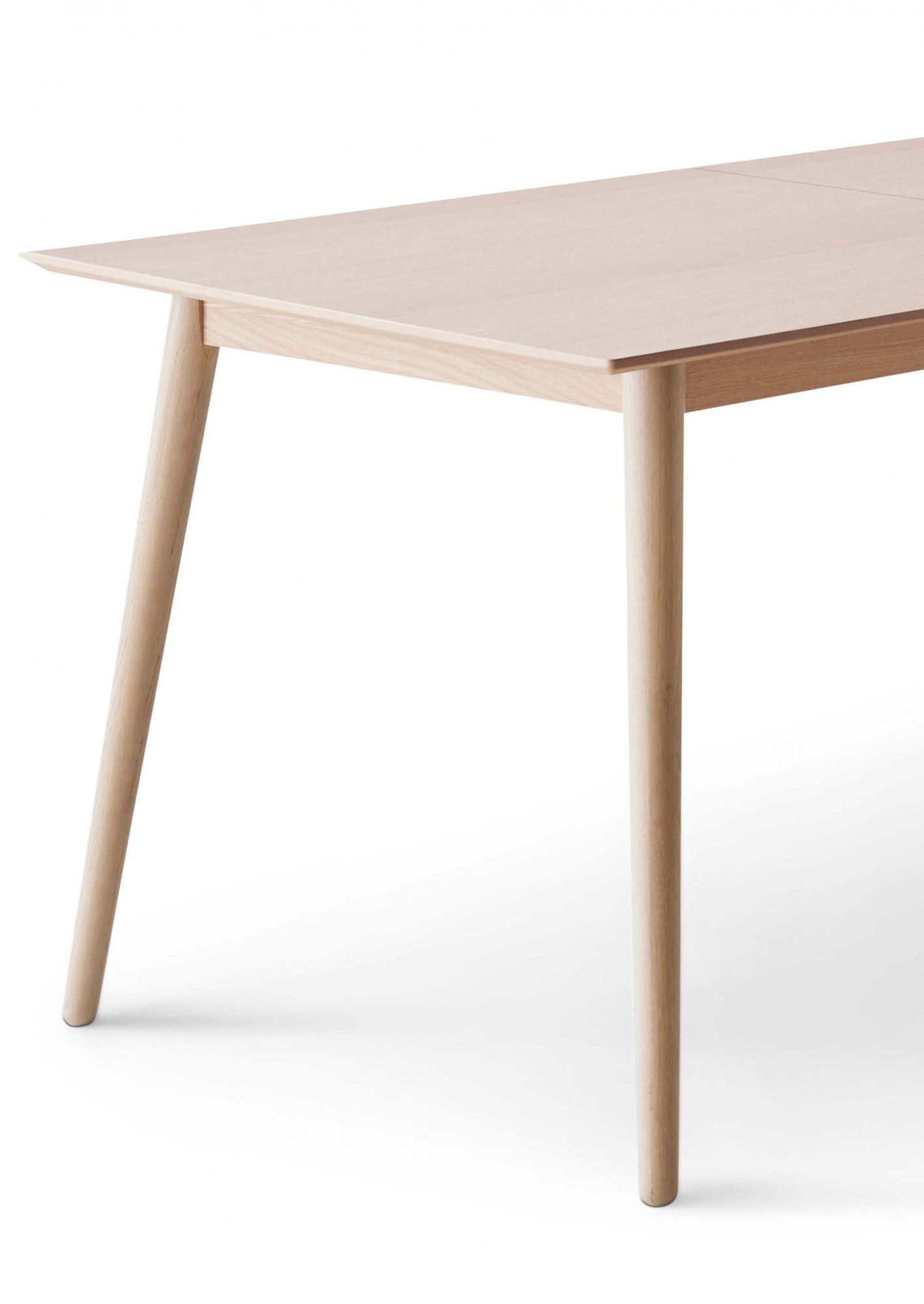 Hammel Furniture Esstisch »Meza Designtisch mit Auszugsfunktion und 2 Einlegeplatten«, (1 St.), rechteckige Tischplatte MDF, Esche Massivholzgestell