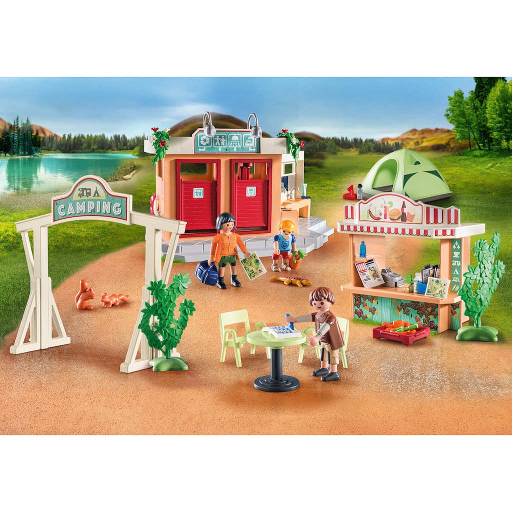 Playmobil® Konstruktions-Spielset »Campingplatz (71424), Family & Fun«, (100 St.)