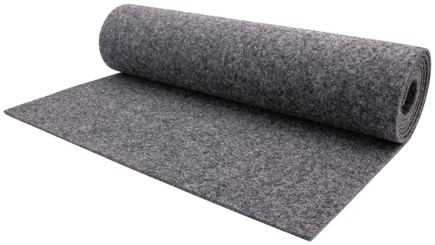 Nadelvliesteppich "TURBO, Made in Belgium", grau, B:200cm H:5mm L:1.050cm, Nadelfilz, PRIMAFLOR-IDEEN IN TEXTIL, Teppiche, robust und strapazierfähig, fußbodenheizungsgeeignet, Kurzflor Teppich
