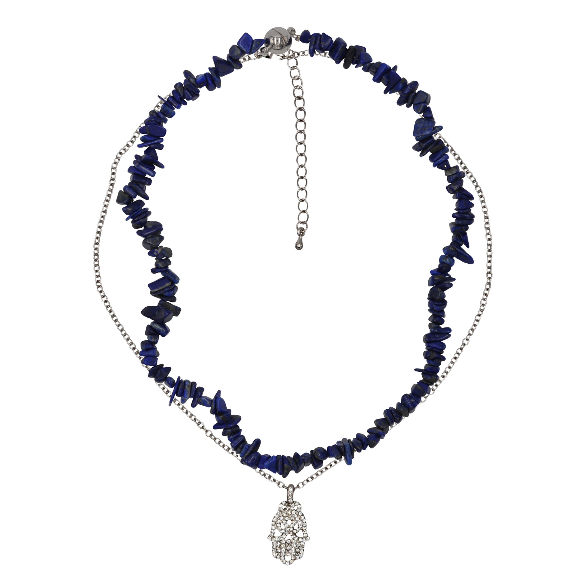 Kette mit Anhänger »Set Lapislazuli-Splitterkette und Kette mit Anhänger«