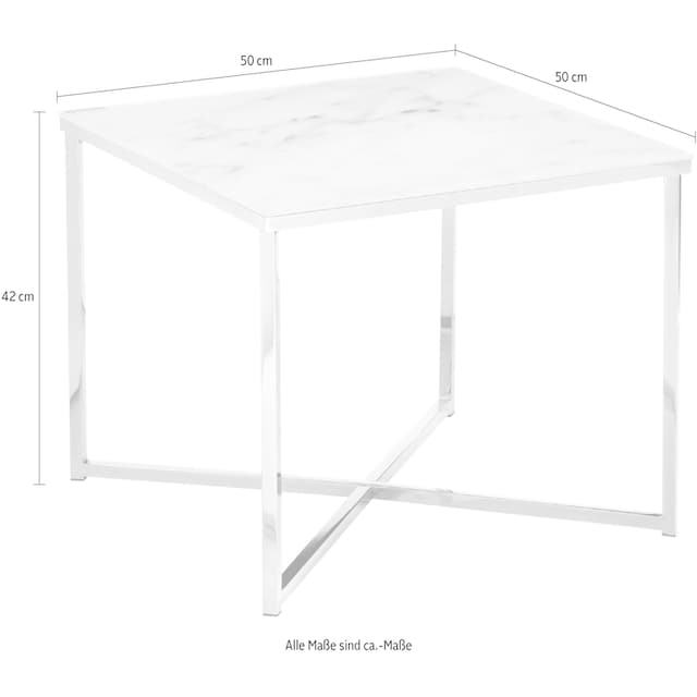 SalesFever Beistelltisch, Tischplatte in Marmoroptik | BAUR