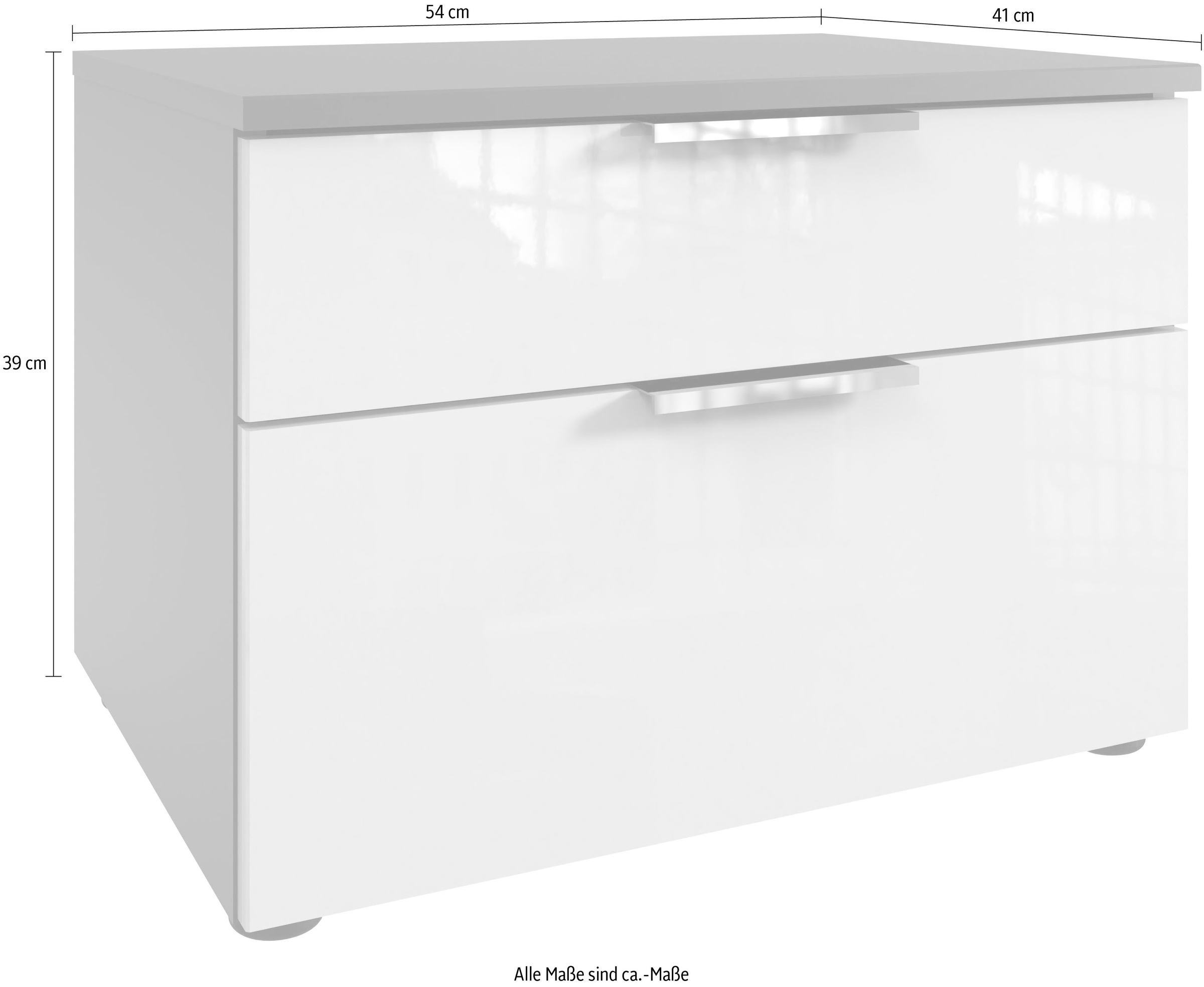 Wimex Nachtkommode »level36 D by fresh to go«, mit soft-close Funktion und Lackfronten, 2 Schubladen