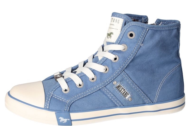 Mustang Shoes Sneaker »High-Top-Sneaker, Freizeitschuh«, High Top-Sneaker, Schnürschuh mit Label in der Laufsohle