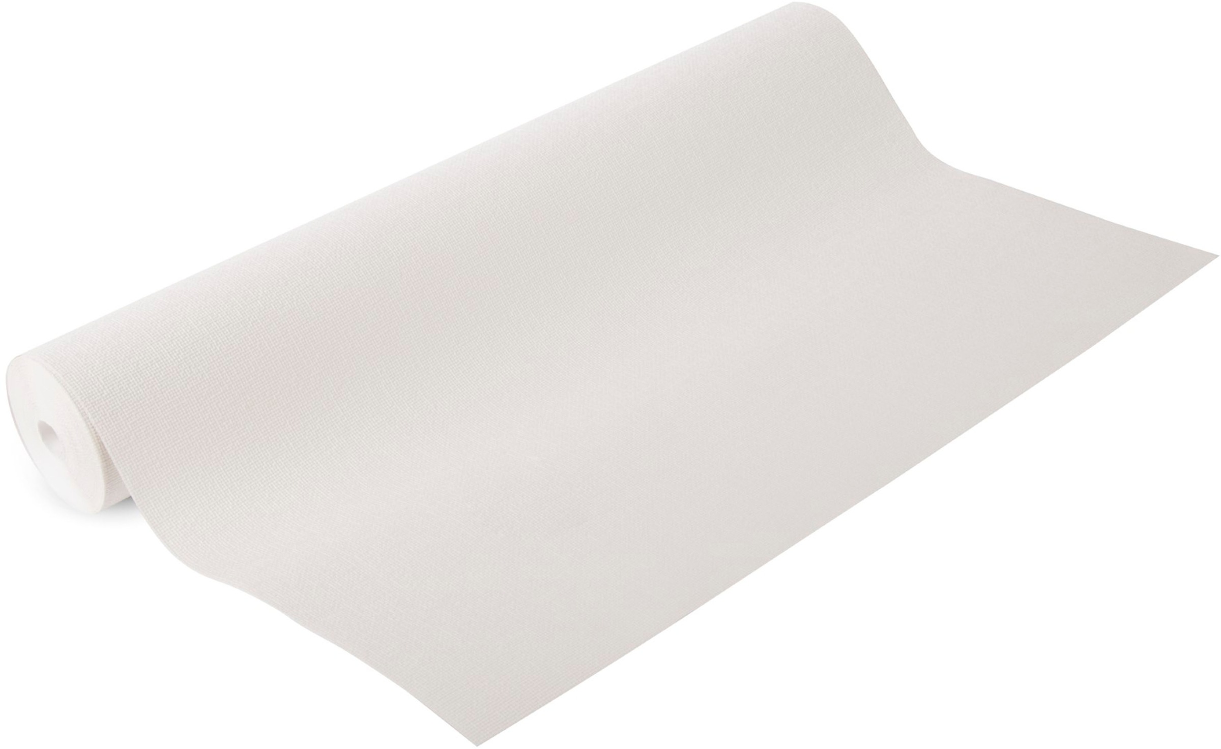 Superfresco Easy Vliestapete »Textil Uni«, uni, Weiß - 10m x 52 cm