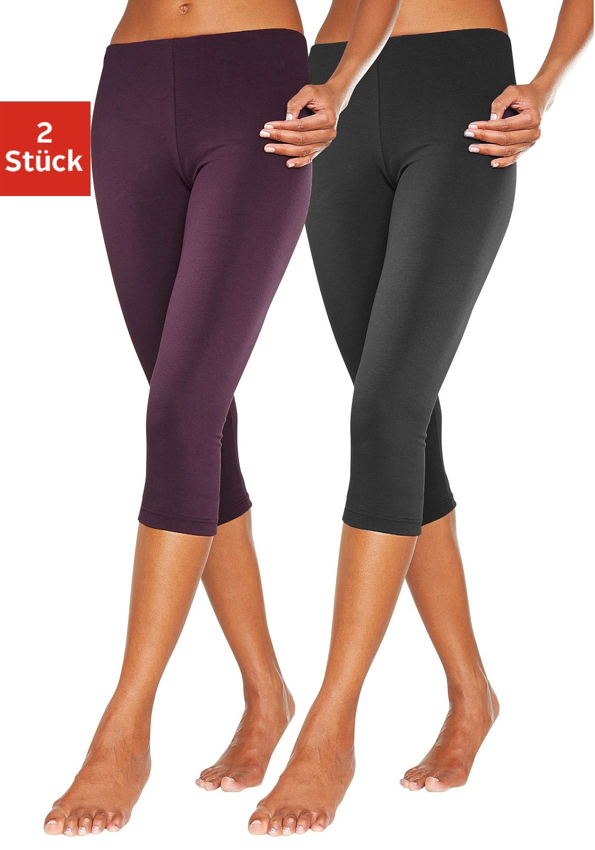 Vivance Active by Lascana Caprileggings mit Gummibund, Loungewear