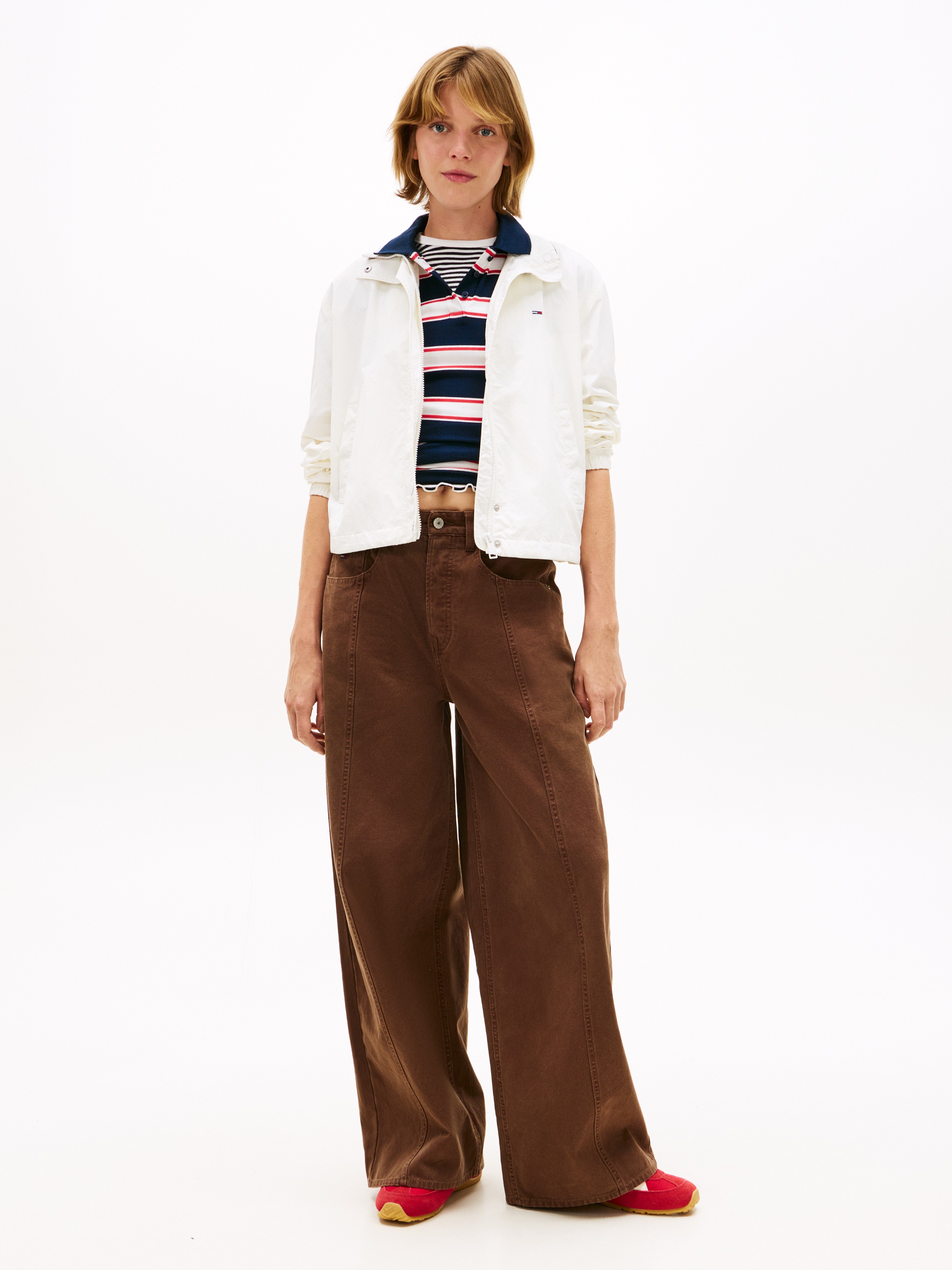 Thumbnail - Tommy Jeans Outdoorjacke "TJW ESSENTIAL JACKET EXT" mit kontrastfarbenem Einsatz