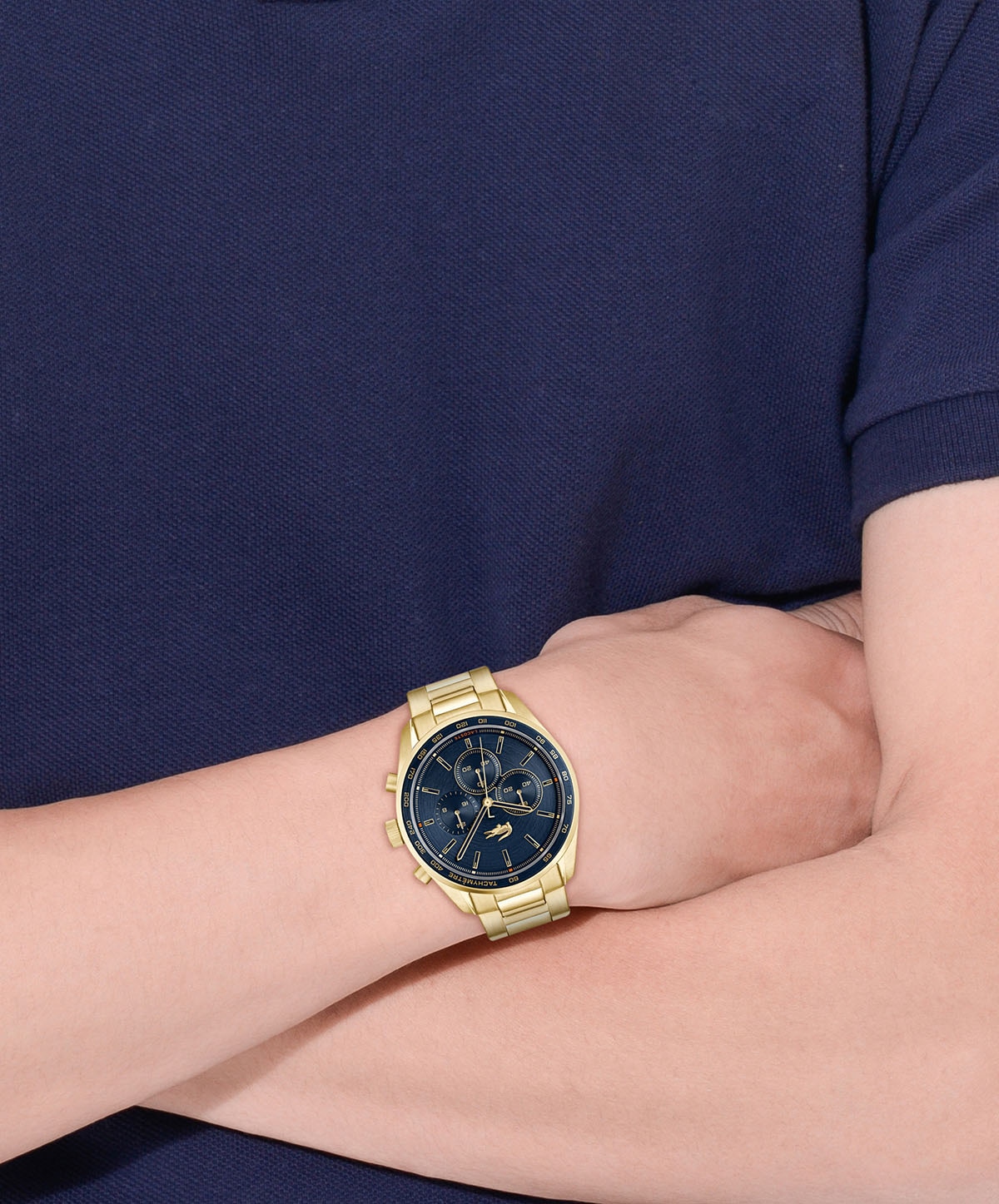 Lacoste Chronograph »BOSTON«, Armbanduhr, Quarzuhr, Herrenuhr, Tag, Stoppfunktion,Edelstahlarmband