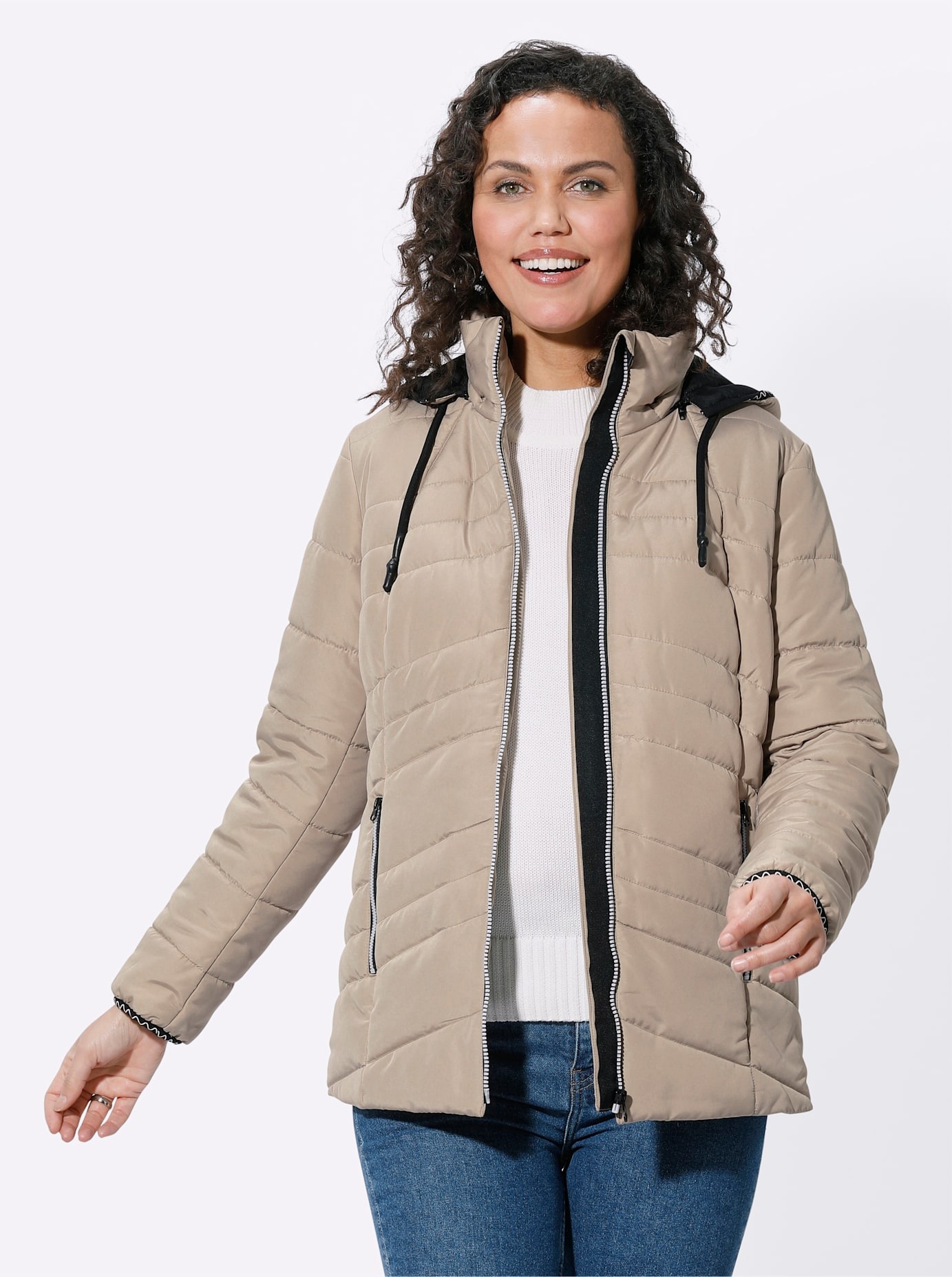 Casual Looks Steppjacke, mit Kapuze