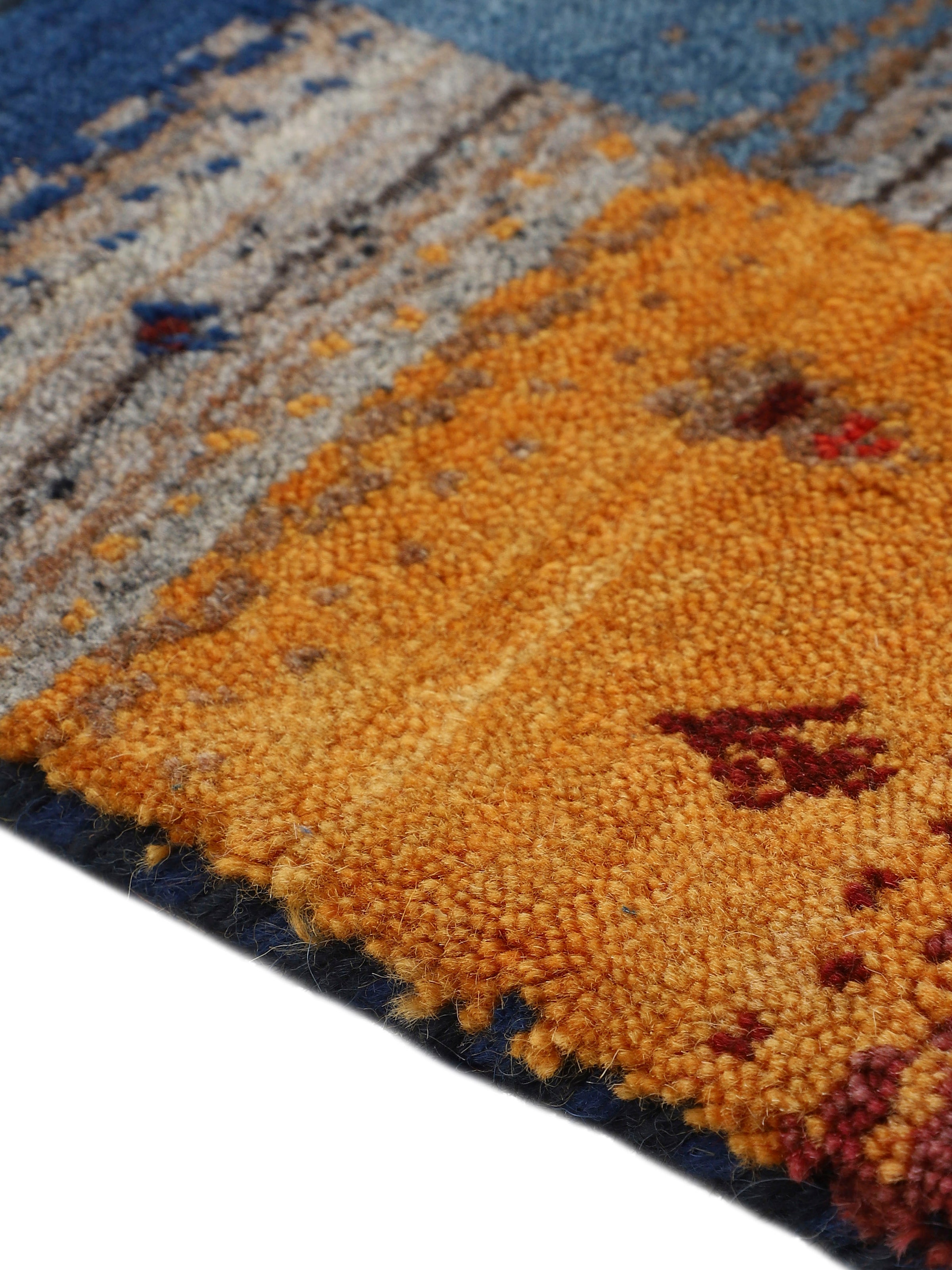 carpetfine Läufer »Gabbeh Don«, rechteckig, 15 mm Höhe, reine Wolle, sehr weicher Flor, Wohnzimmer