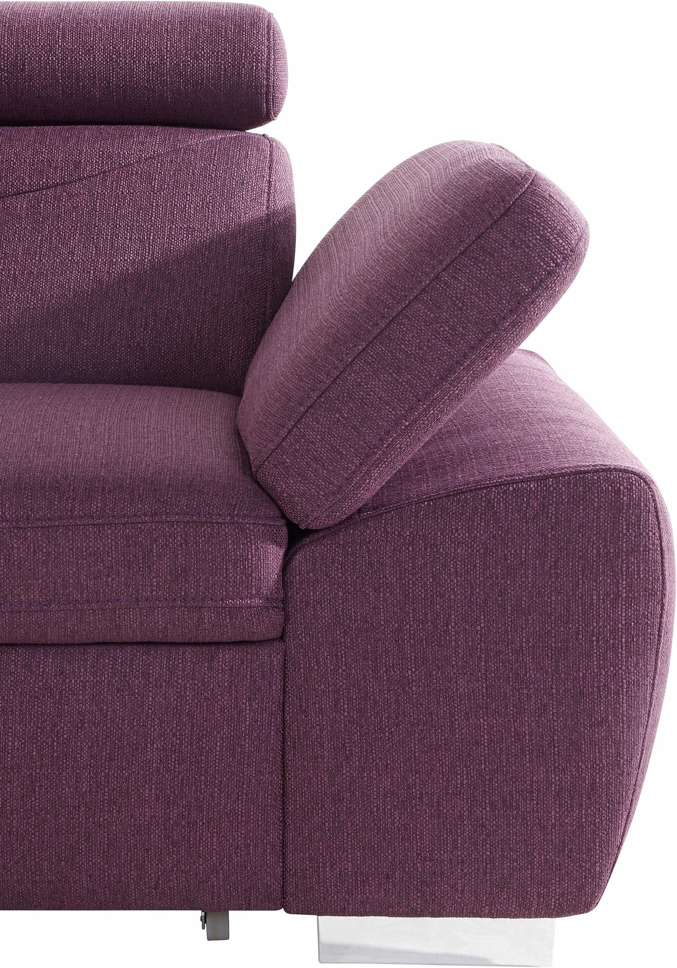 exxpo - sofa fashion Ecksofa »Spring, super bequem, mit Armteil- und Kopfteilfunktion, OTTOs Choice«, L-Form, wahlweise mit Bettfunktion und Bettkasten