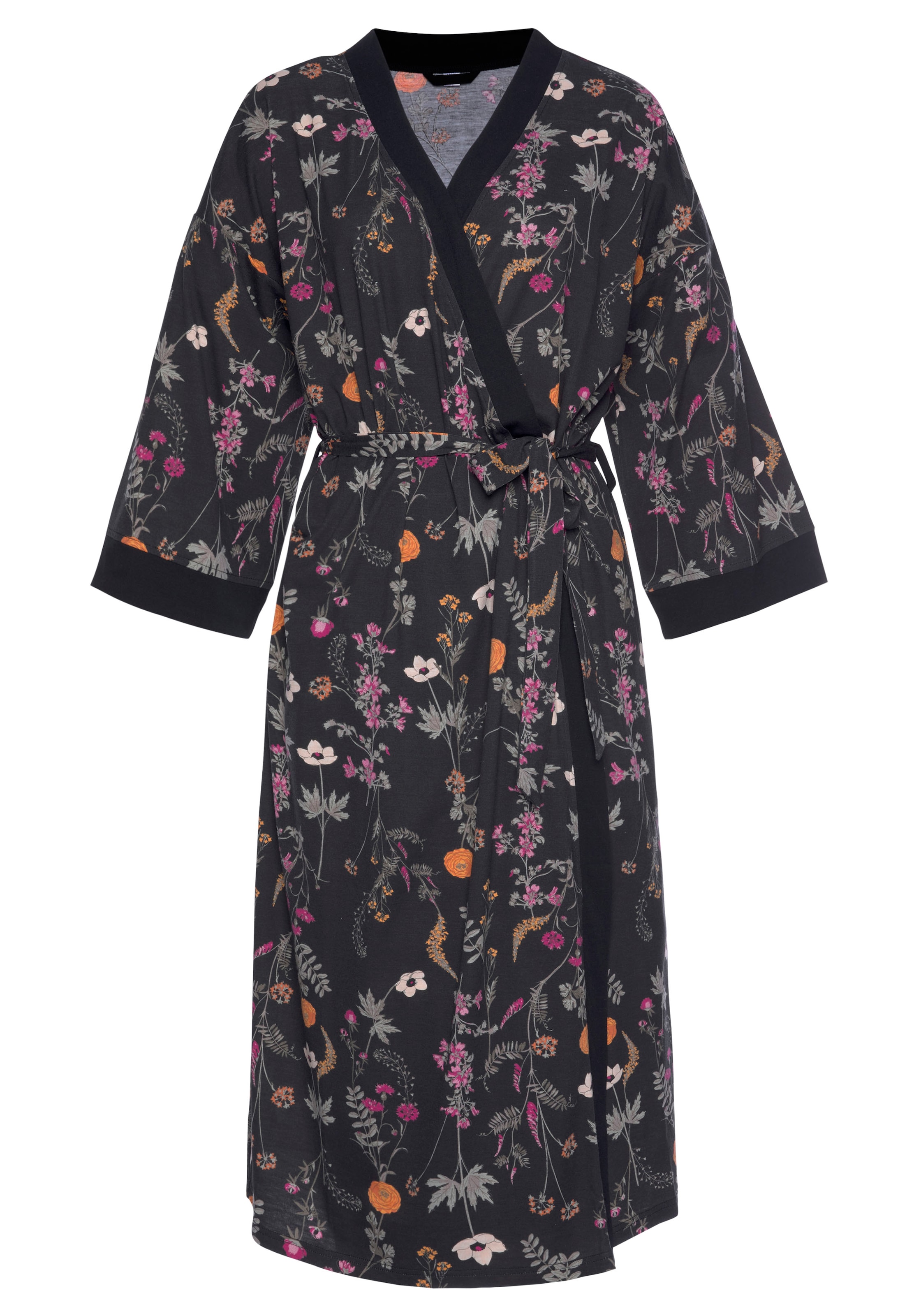 LASCANA Kimono, mit Wildblumen online Muster | bestellen BAUR