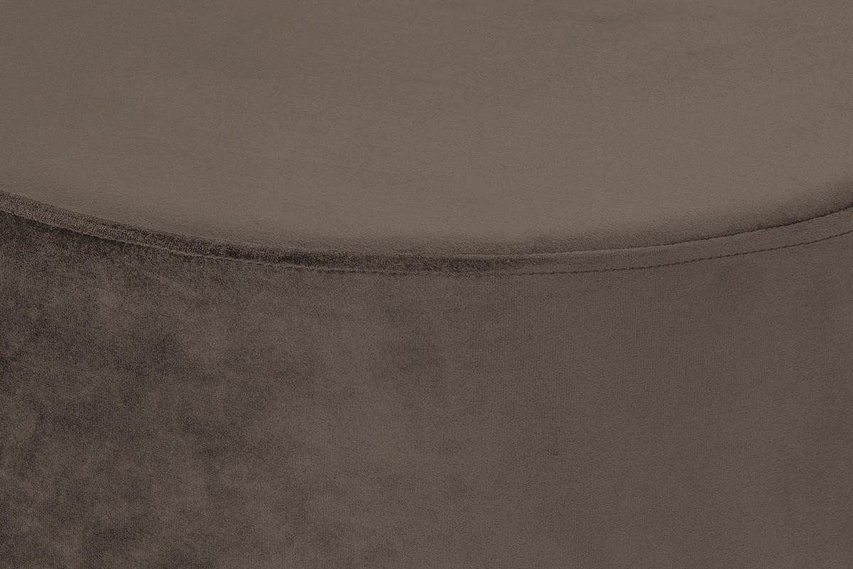Kayoom Hocker »Nano 110, Hocker in stilvollem Design, runde Form, mit Fuß aus Metall«, (1 St.), Golz Akzente, mit pflegeleichtem Stoffbezug, runde Form