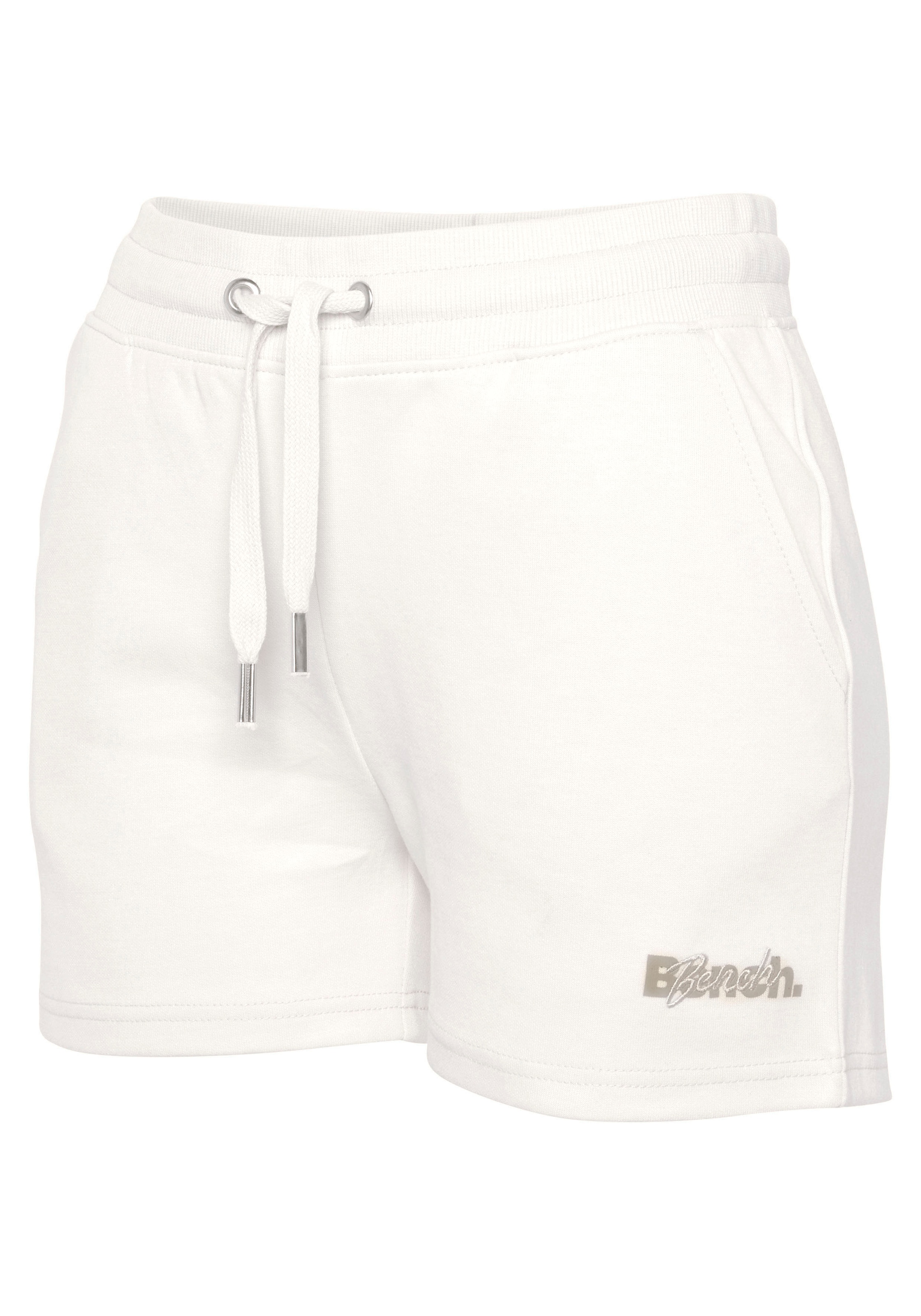 Bench. Loungewear Shorts, mit Logodruck und Stickerei