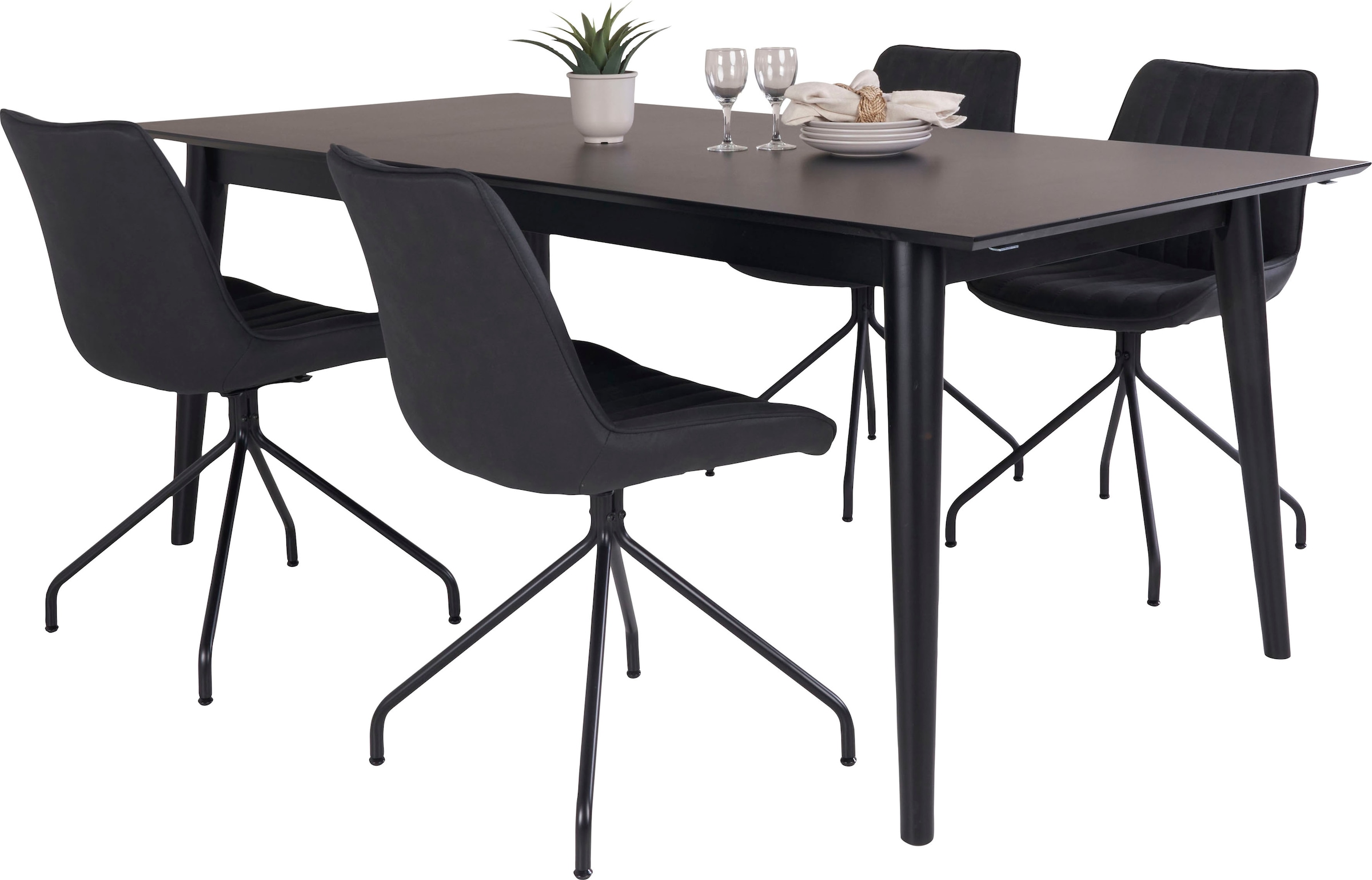 Homexperts Essgruppe »Odense«, (Set, 5 tlg.), mit ausziehbarem Tisch