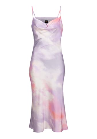 Maxikleid »C_Disos Premium Damenmode«, mit pastellfarbenem Alloverprint