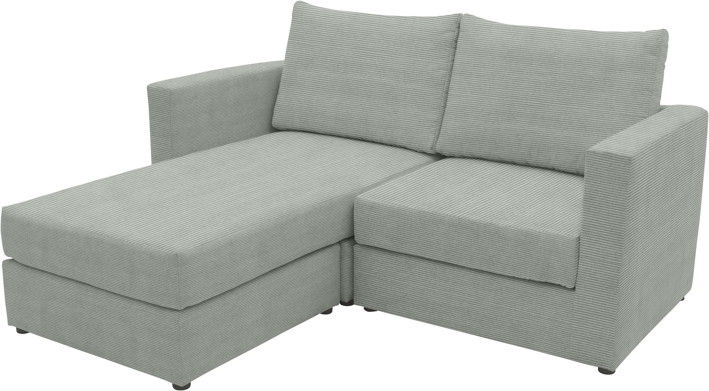 DOMO collection 2-Sitzer »800015, als Sitzmöbel oder Schlafgelegenheit nutzbar, Schlafsofa«, Sitzfläche mit Federkern, inkl. 2 Rückenkissen