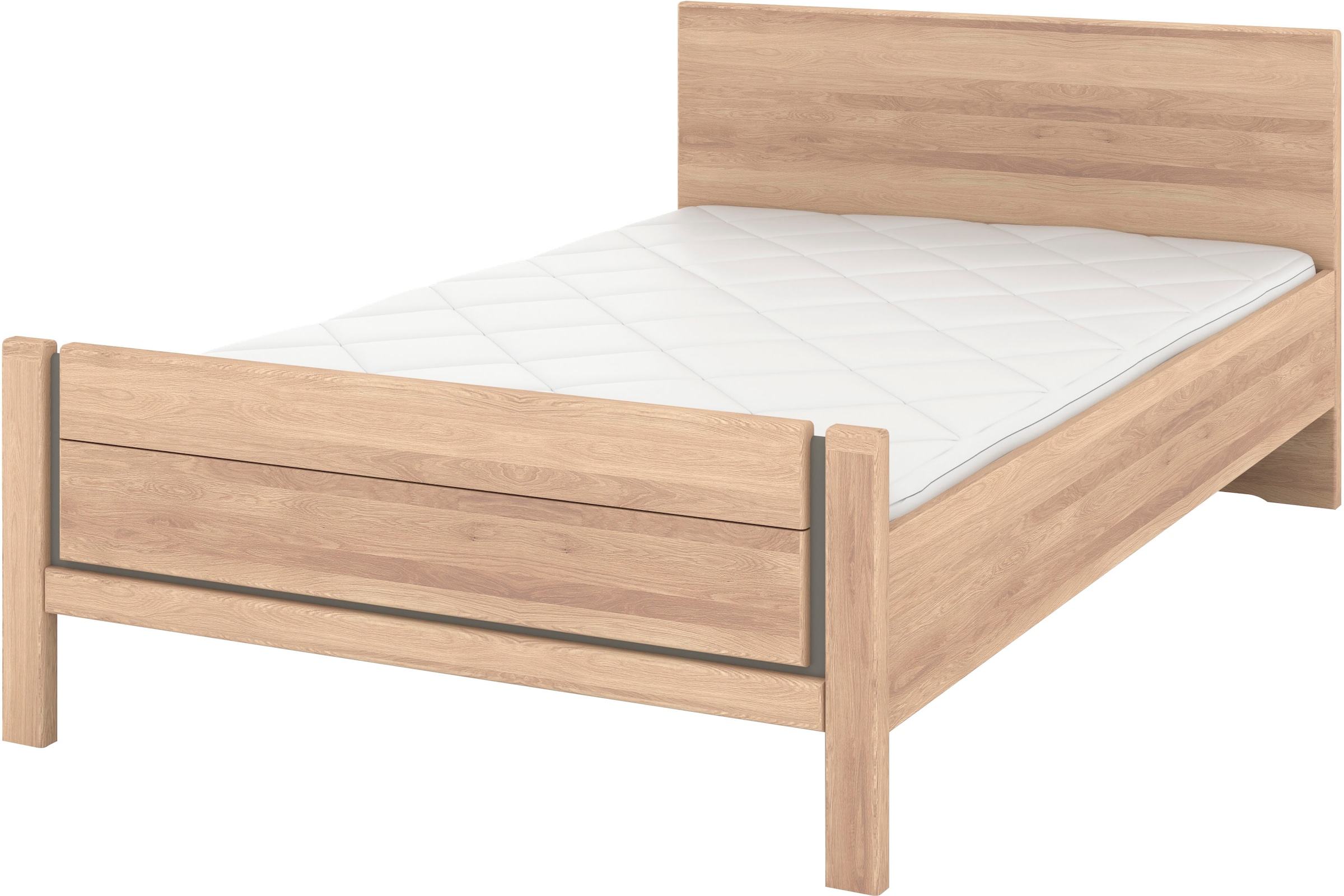 Musterring Holzbett "Sorrent, Bettgestell, Bettrahmen, teilmassiv Eiche", ( günstig online kaufen