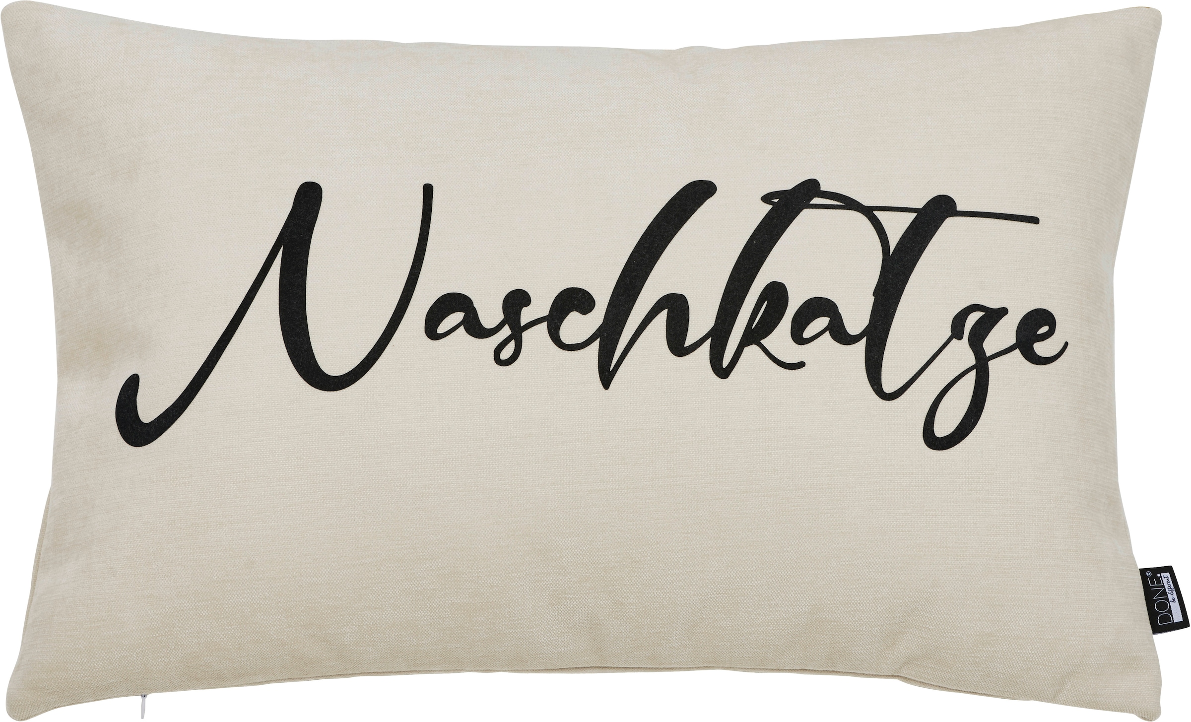 done. Dekokissen "NASCHKATZE" Extra weiche Haptik