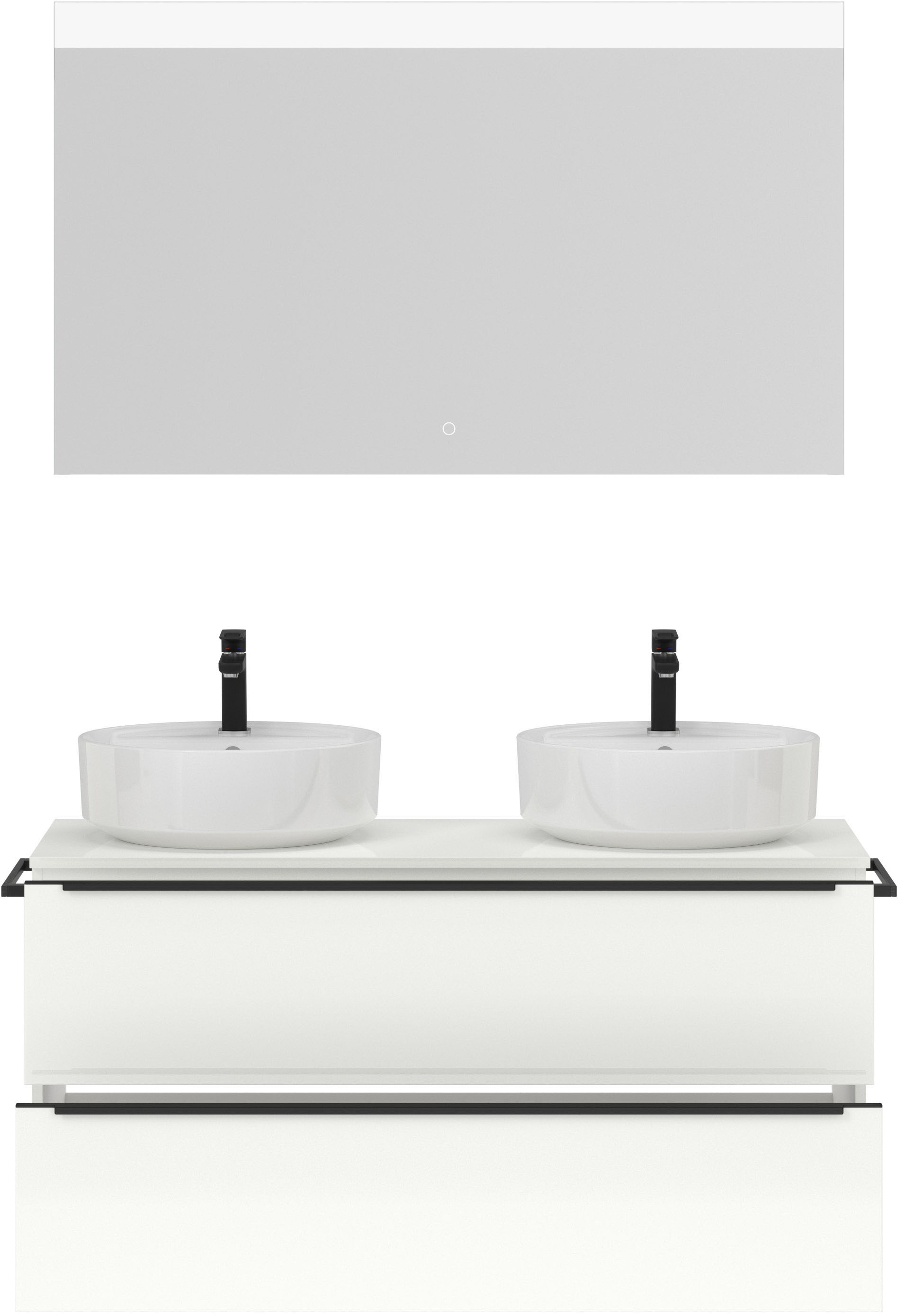 nobilia® Badmöbel-Set »Alvene« vormontiert, mit Soft-Close, 2 Stk. tlg.