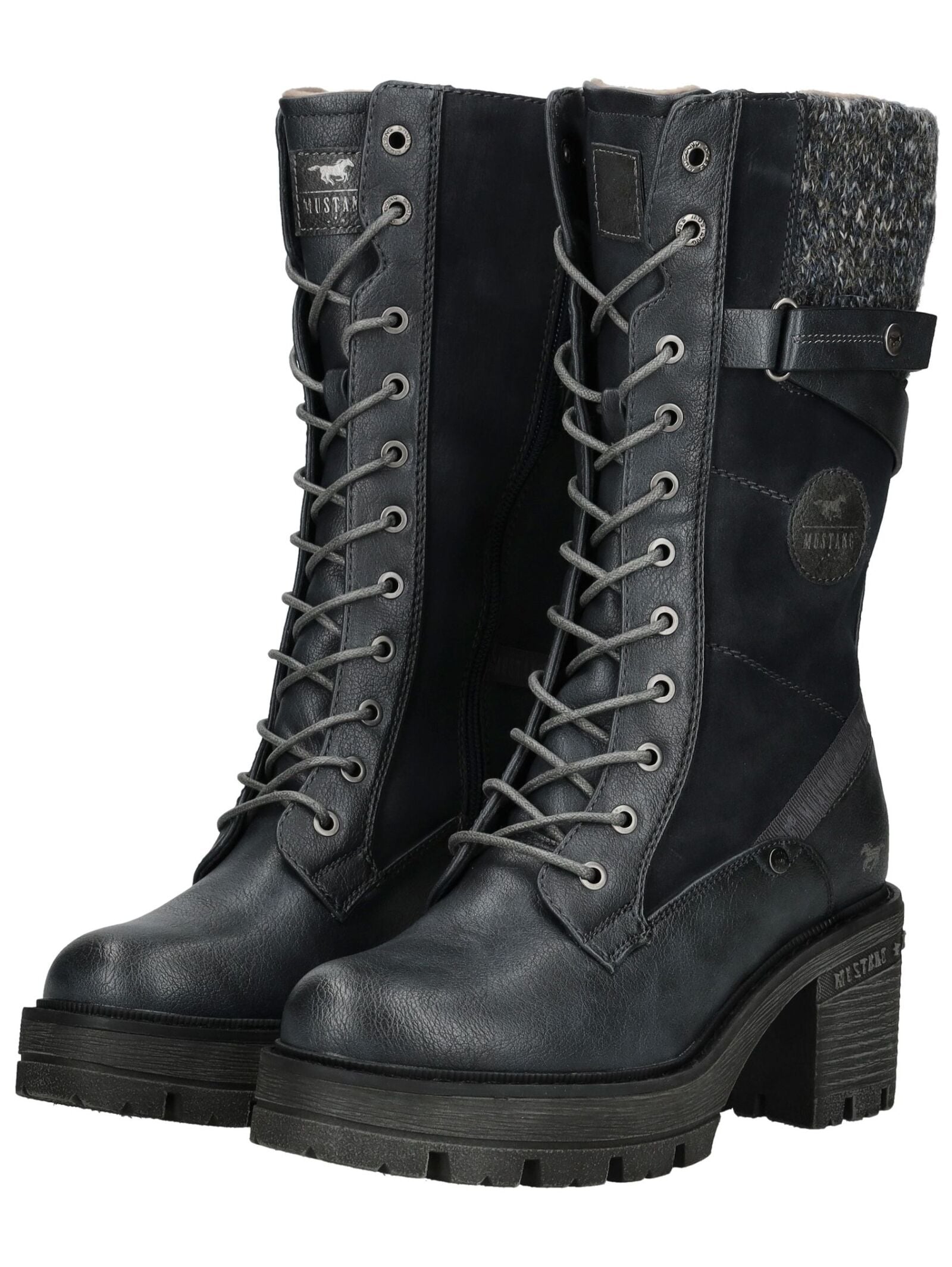 Mustang Shoes Schnürstiefel »Mustang Shoes Stiefel Lederimitat/Textil«