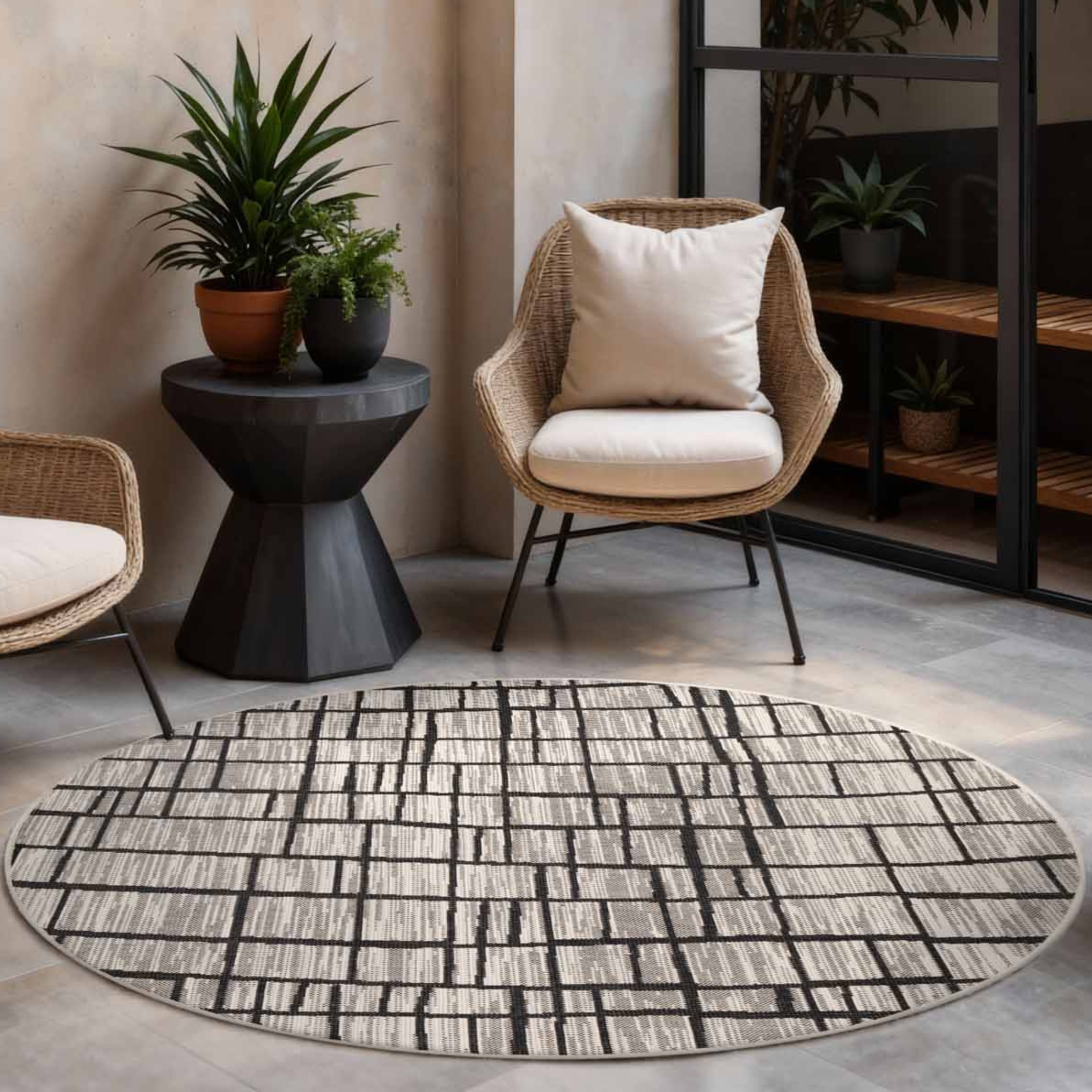 Ted Baker Teppich "Crouch, Wendeteppich" rund 8 mm Höhe Designteppich, Wett günstig online kaufen