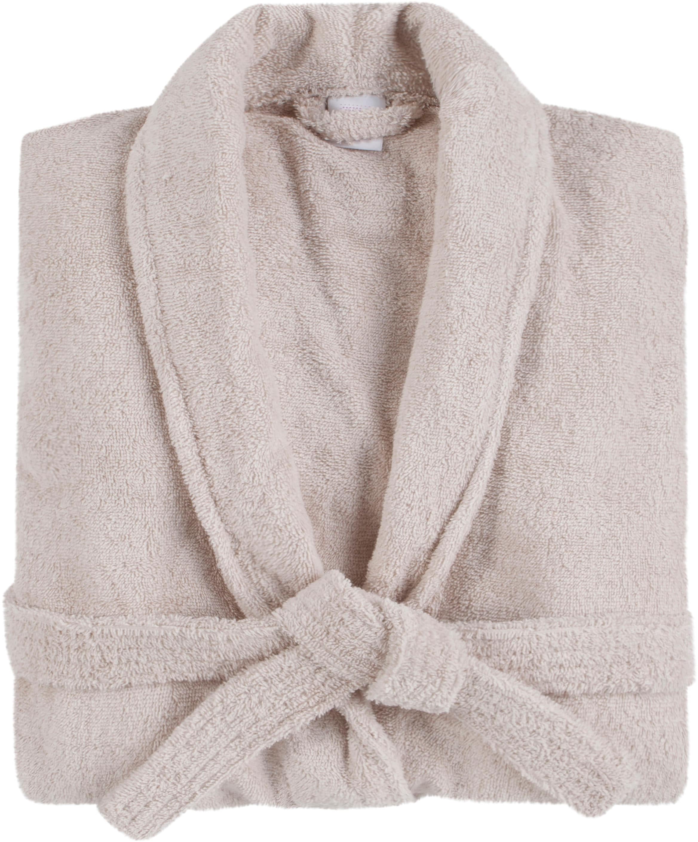 hip Bademantel »Hip Bathrobe uni«, (Packung, 1 St., 1x Bademantel), Schalkragen, Gürtel, Taschen, Damen & Herren, Velours, Glanz