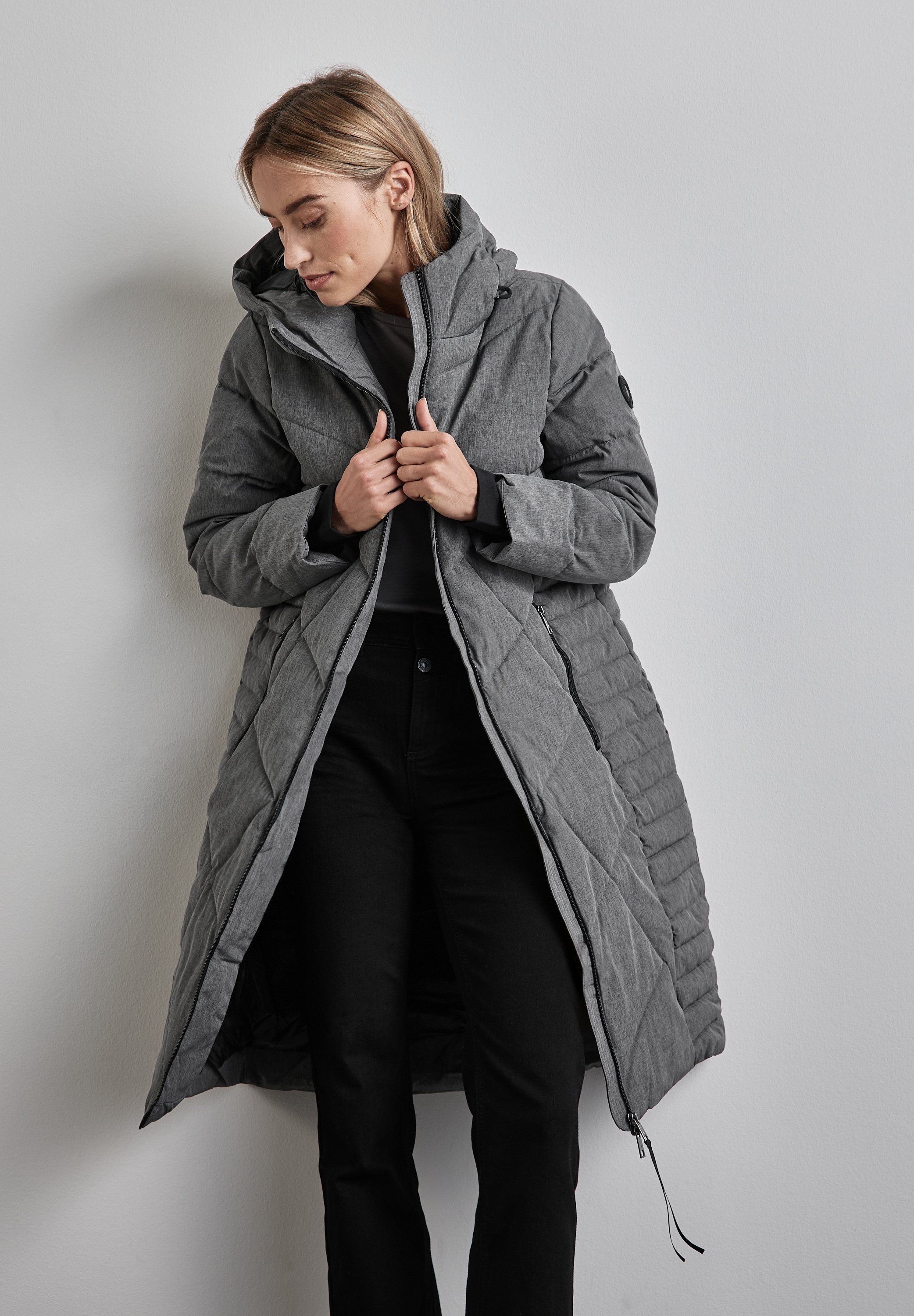 STREET ONE Steppjacke mit Kapuze mit Kapuze
